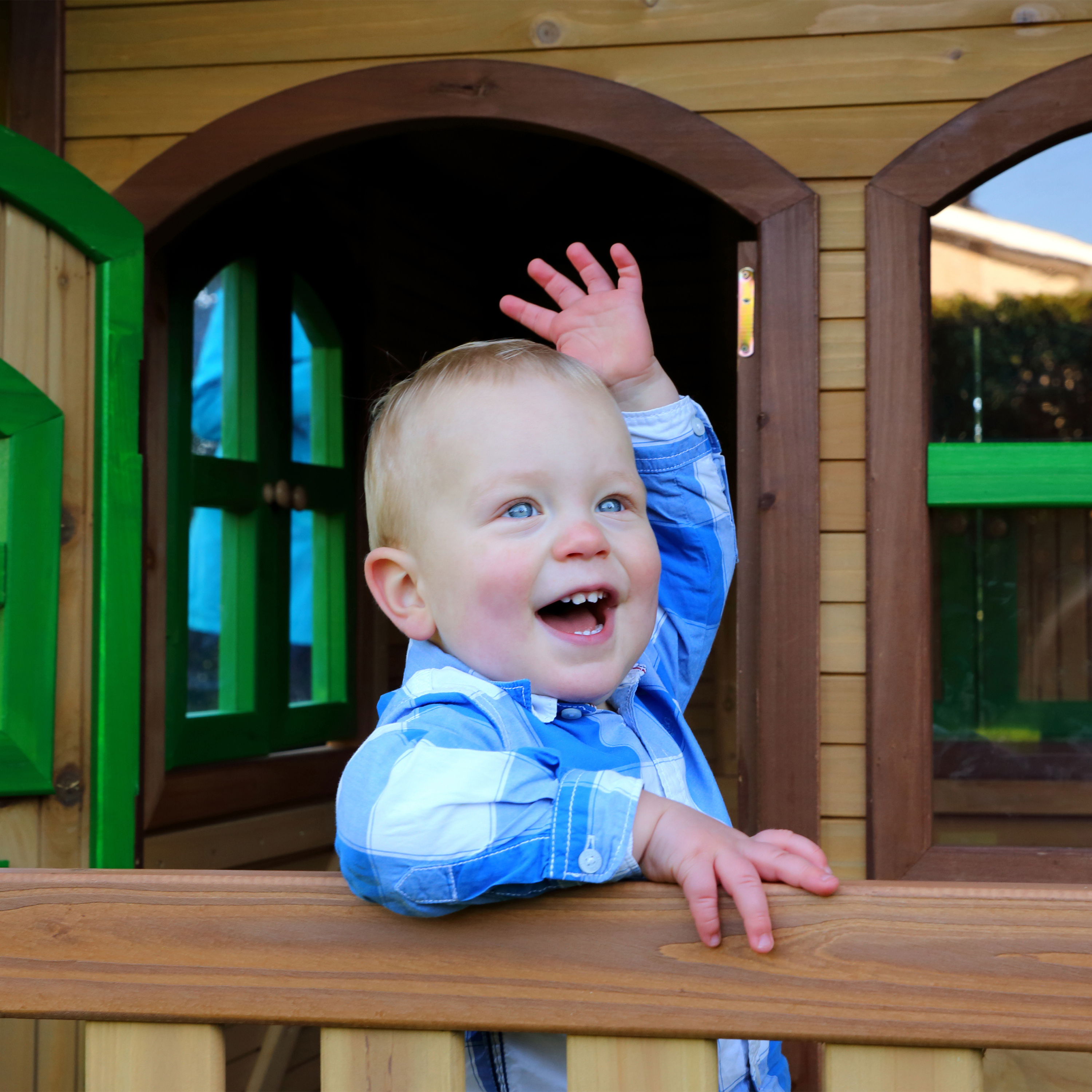 AXI Tom Playhouse Brown/Green - Grey Slide