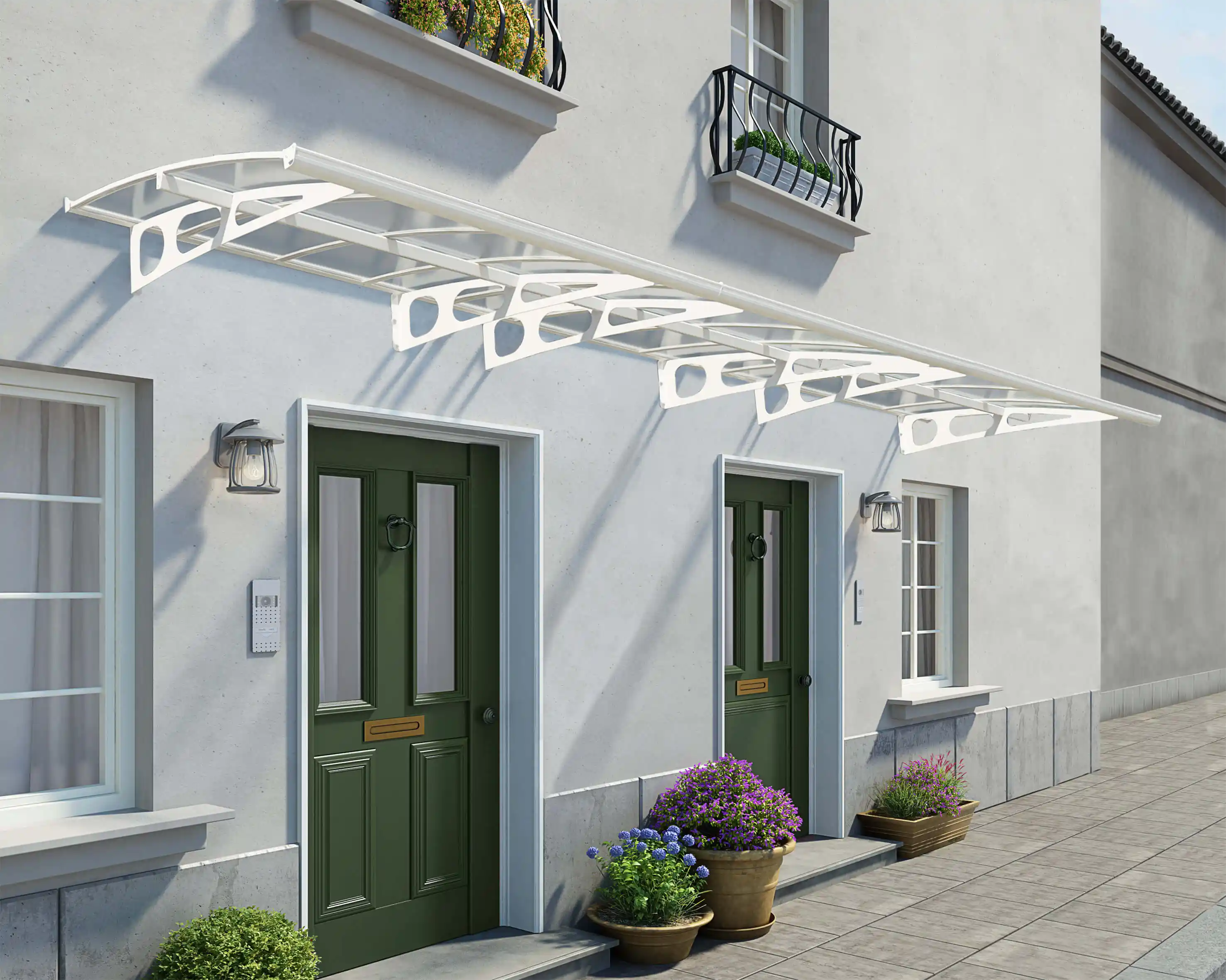 Canopia Bordeaux 670X140 cm Deur en Veranda Luifel Wit Helder