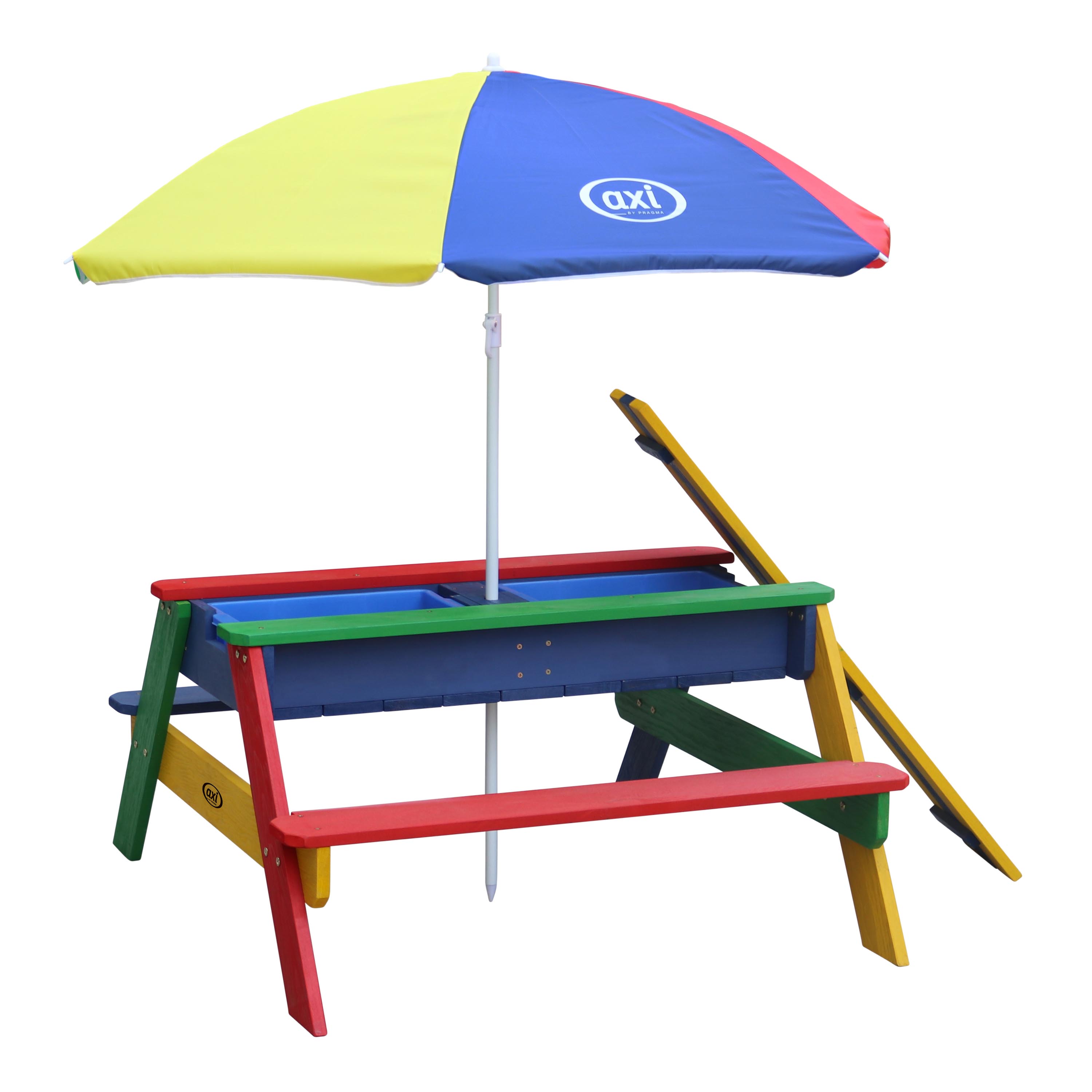 AXI Nick Sand & Water Picnic Table Rainbow - Umbrella Rainbow