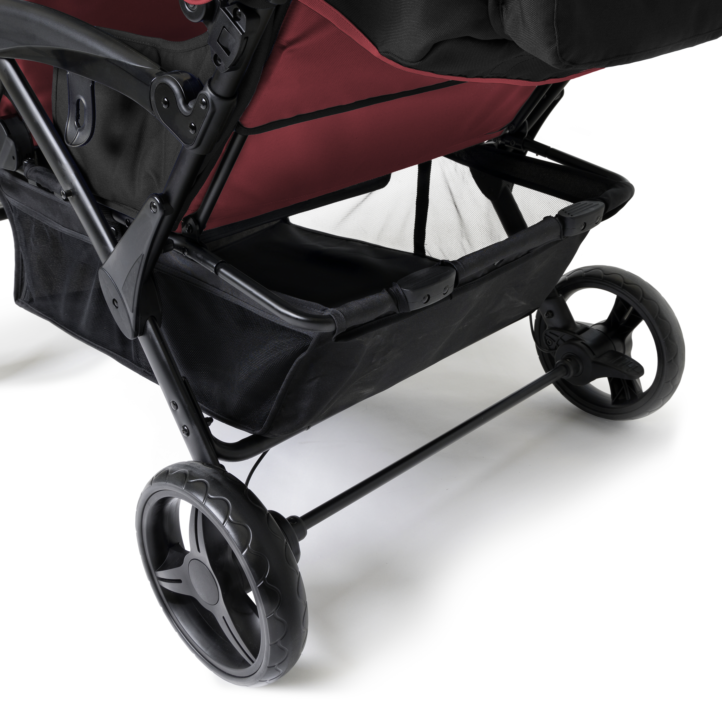 Gaggle Odyssey 4x4 quad kinderwagen / buggy voor 4 kinderen in rood/zwart