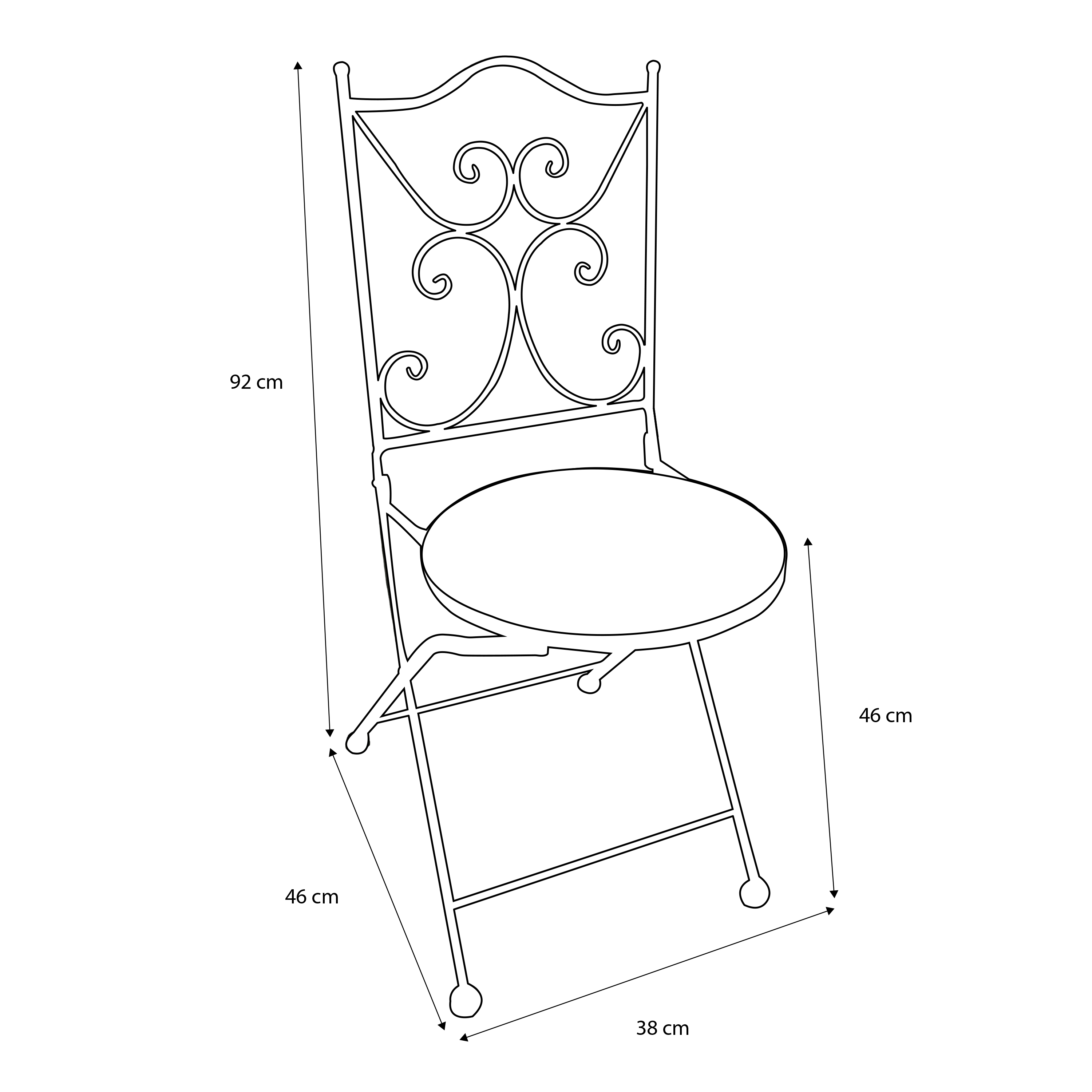 AXI Camilla Bistro Set Mosaic Mediterranean Style - Blue/Yellow
