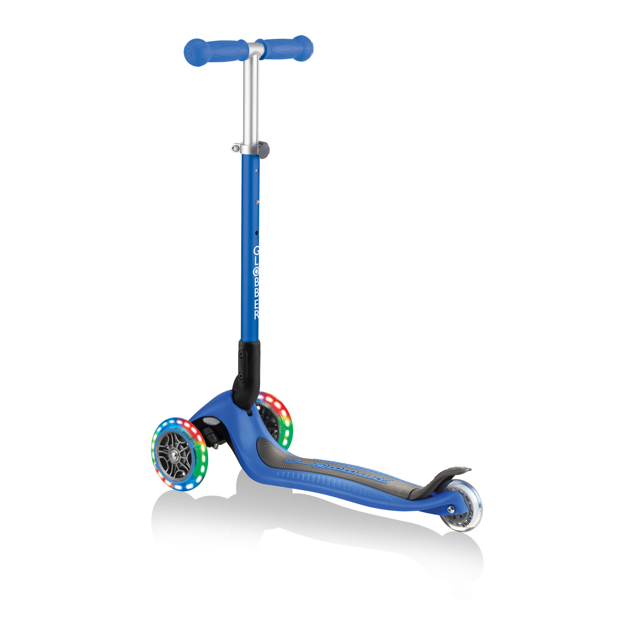 Globber Primo Foldable Lights Trottinette Bleue