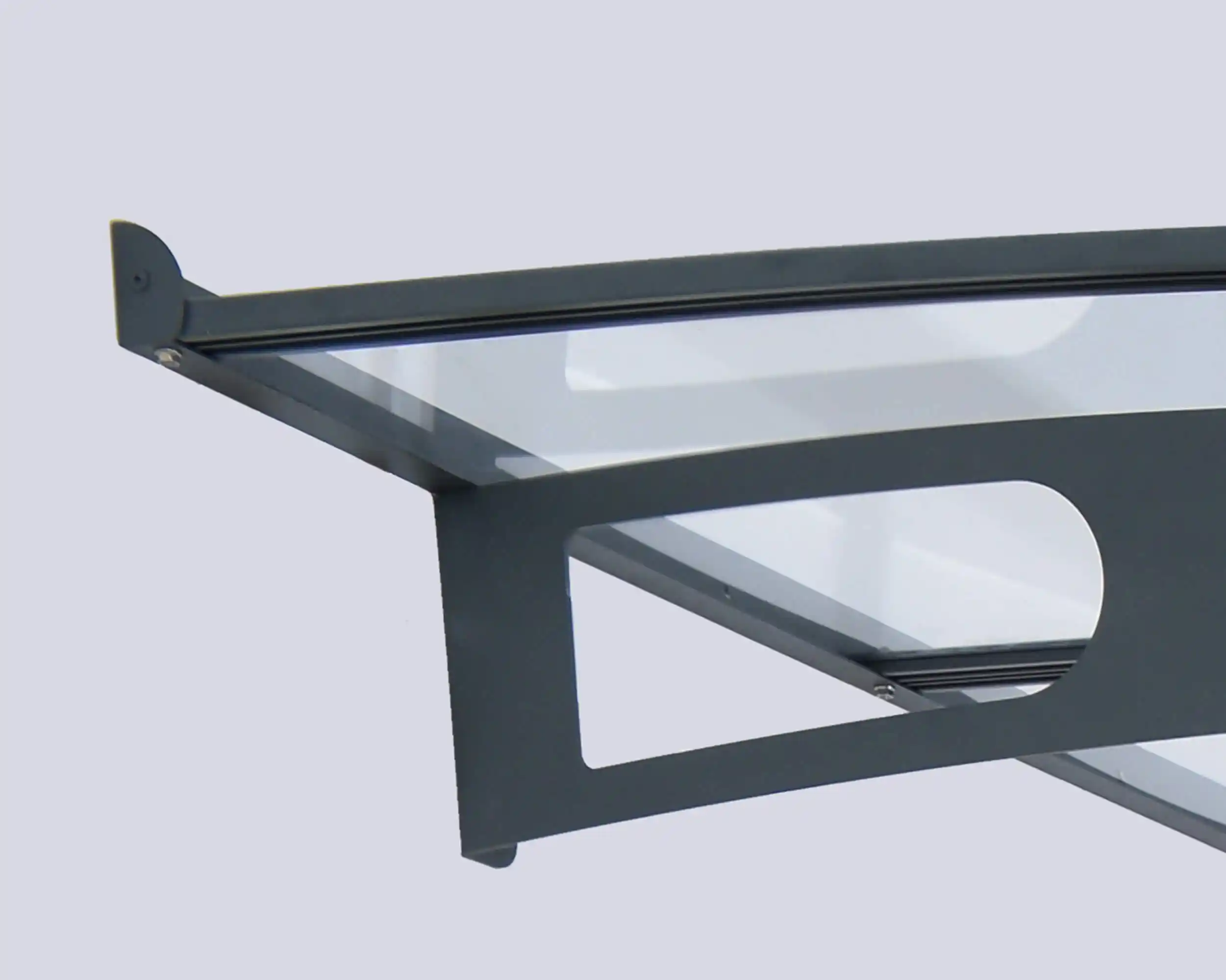 Canopia Vega 200X200X252 cm Deur en Veranda Luifel Grijs Helder-7290108131758 Canopia Vega 200X200X252 cm Deur en Veranda Luifel Grijs Helder