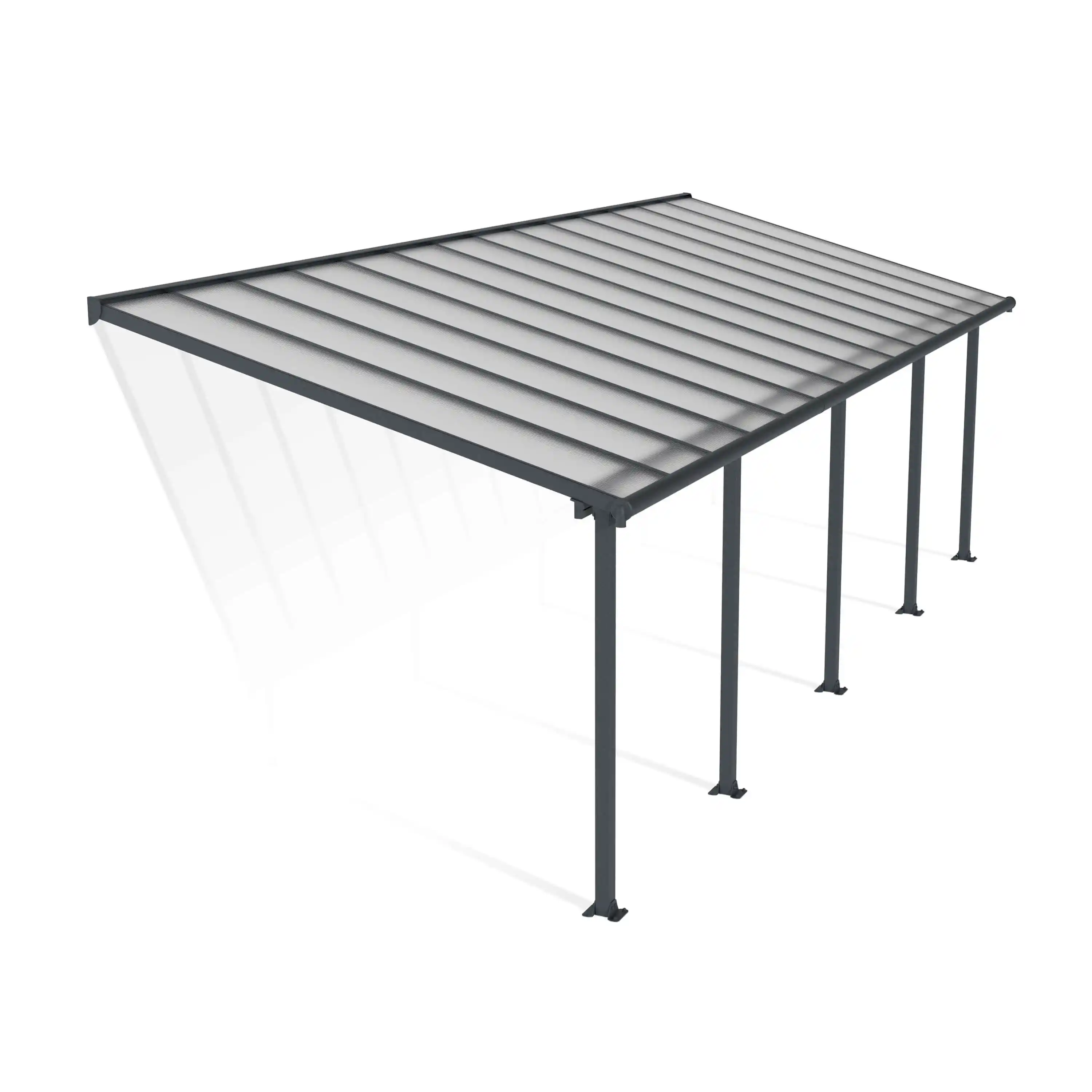 Canopia Olympia 860X294 cm Auvent terrasse Gris foncé transparent