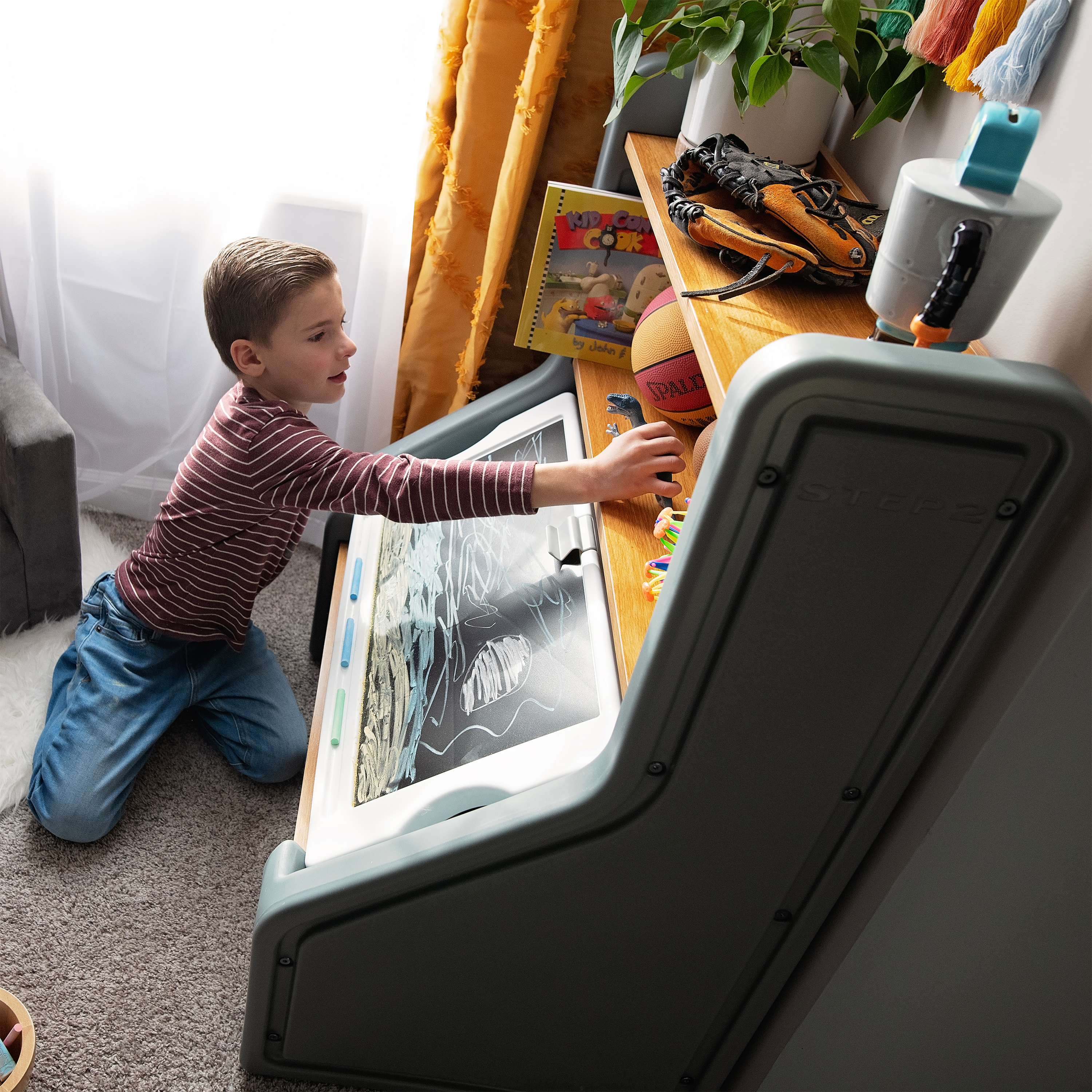 Step2 Harmony Toy Storage Box Grey