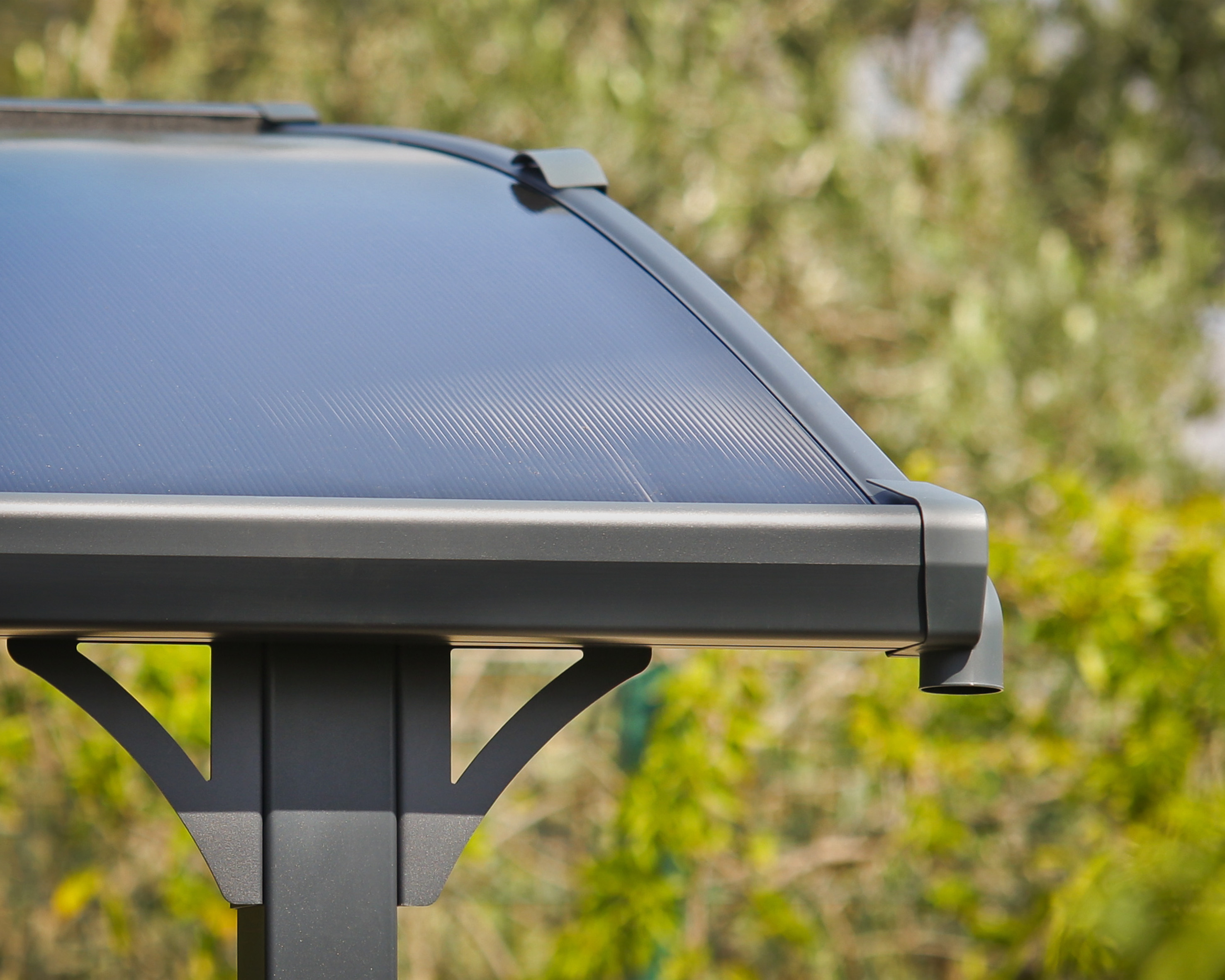 Canopia Arcadia 1077X360 cm Carport Enkel Donkergrijs Brons-7290108139006 Canopia Arcadia 1077X360 cm Carport Enkel Donkergrijs Brons
