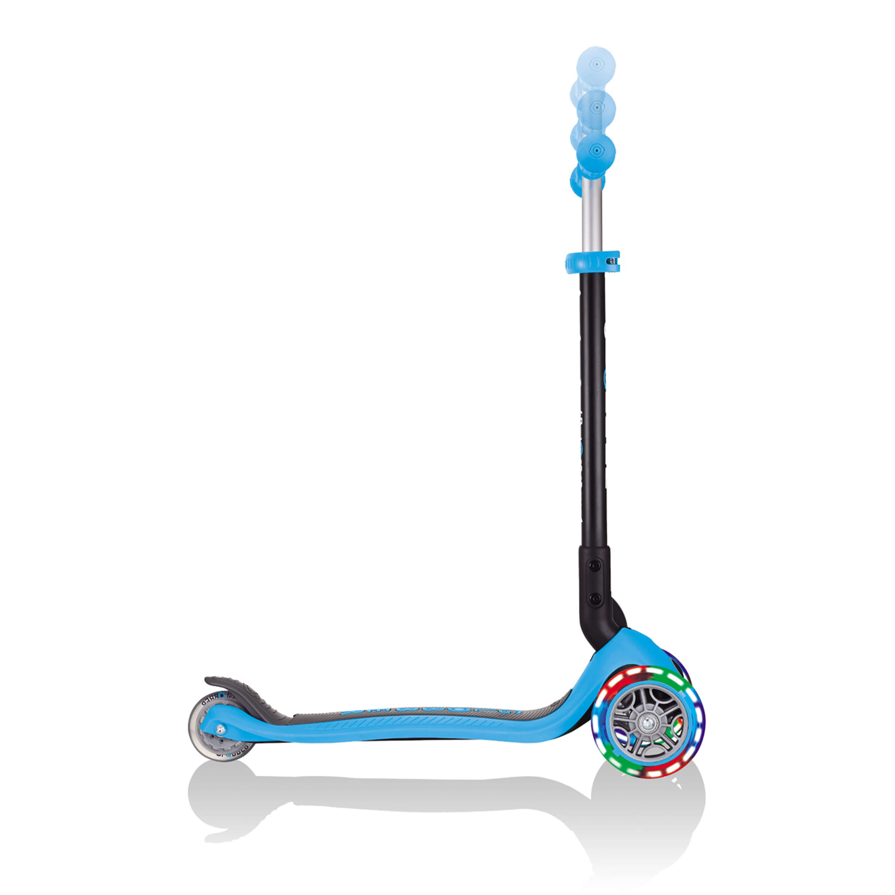 Globber Go Up Foldable Plus Lights 3-in-1 Step lucht blauw