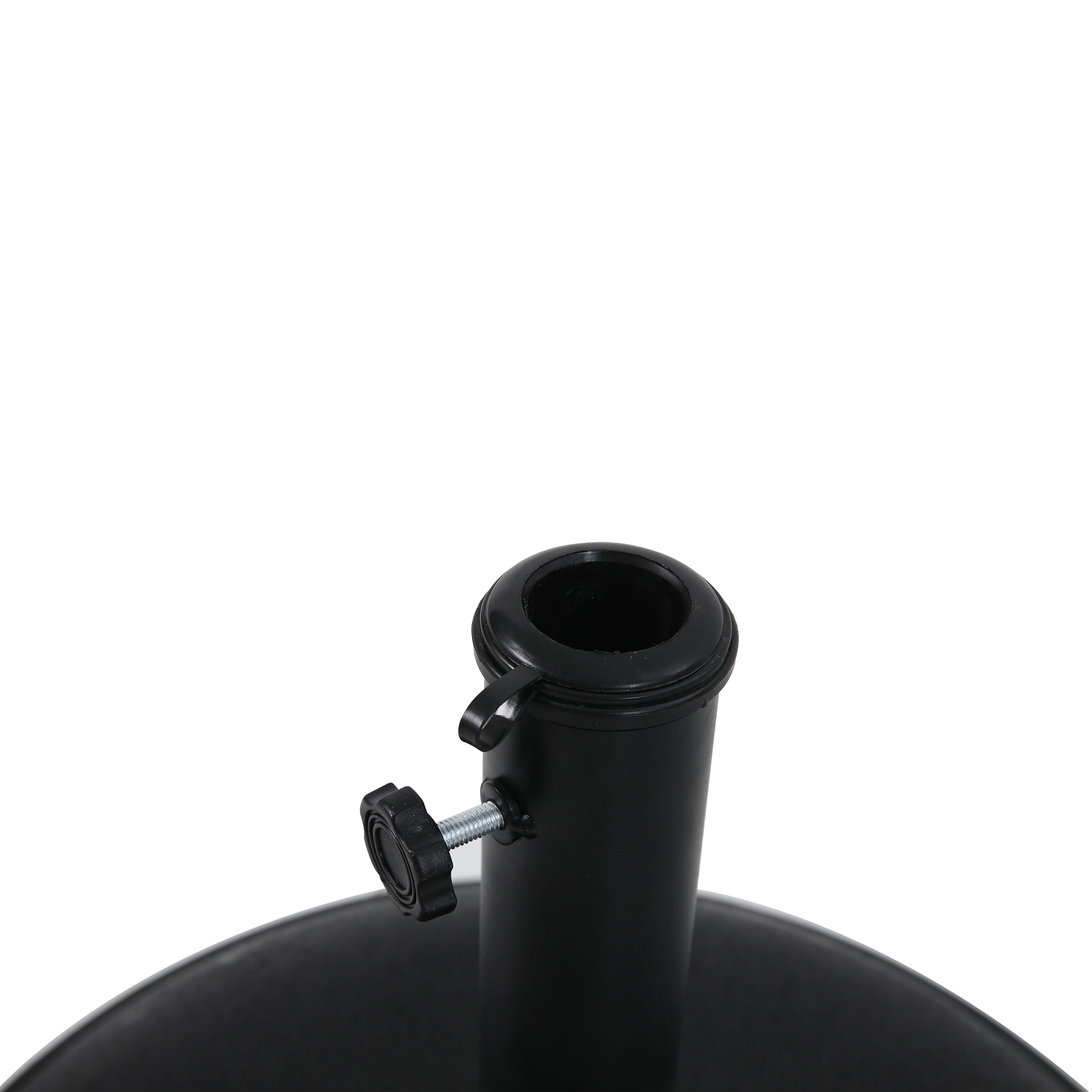 AXI Noor Centre Pole Parasol Ø 300cm incl. parasol base Oak-look/Beige