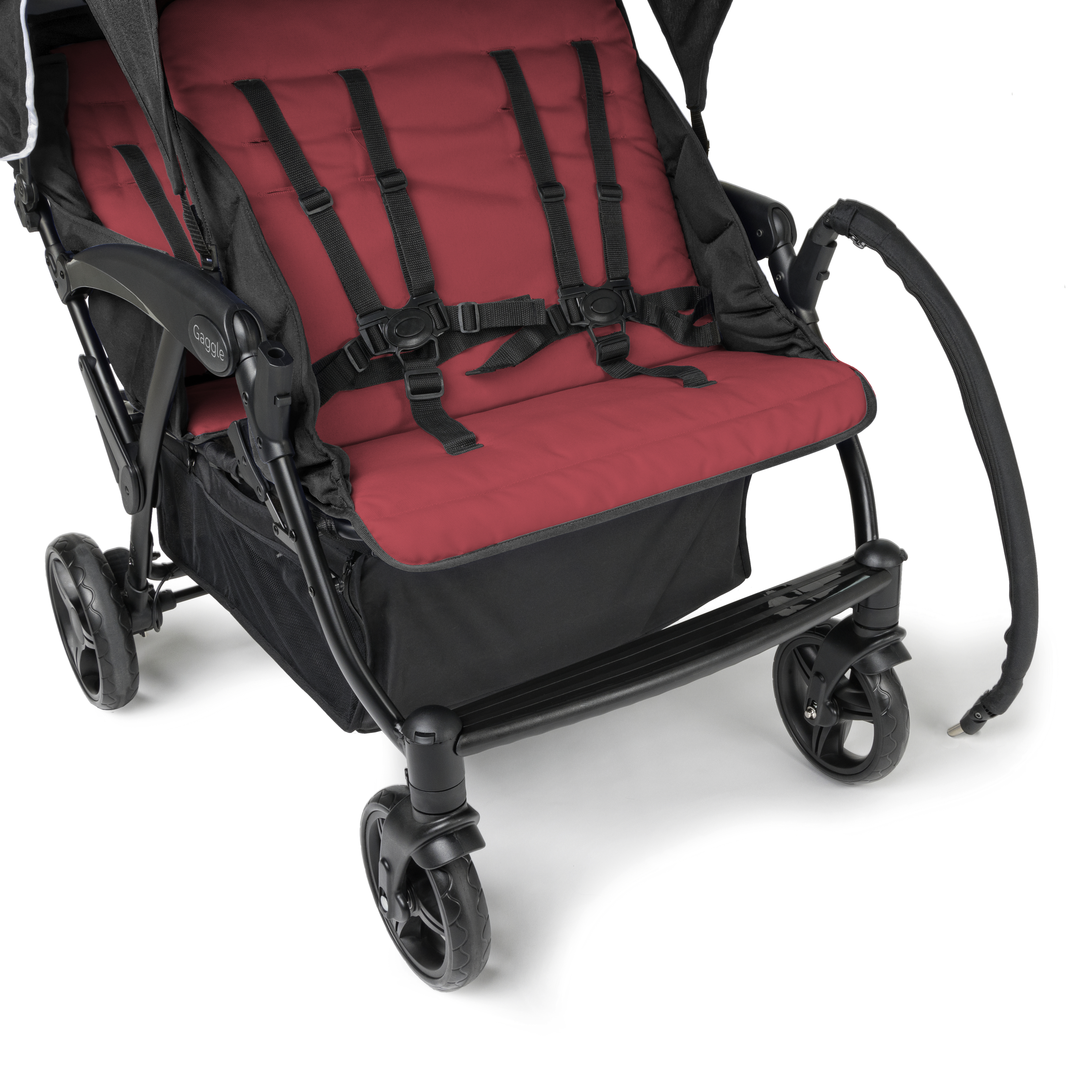 Gaggle Odyssey 4x4 quad kinderwagen / buggy voor 4 kinderen in rood/zwart