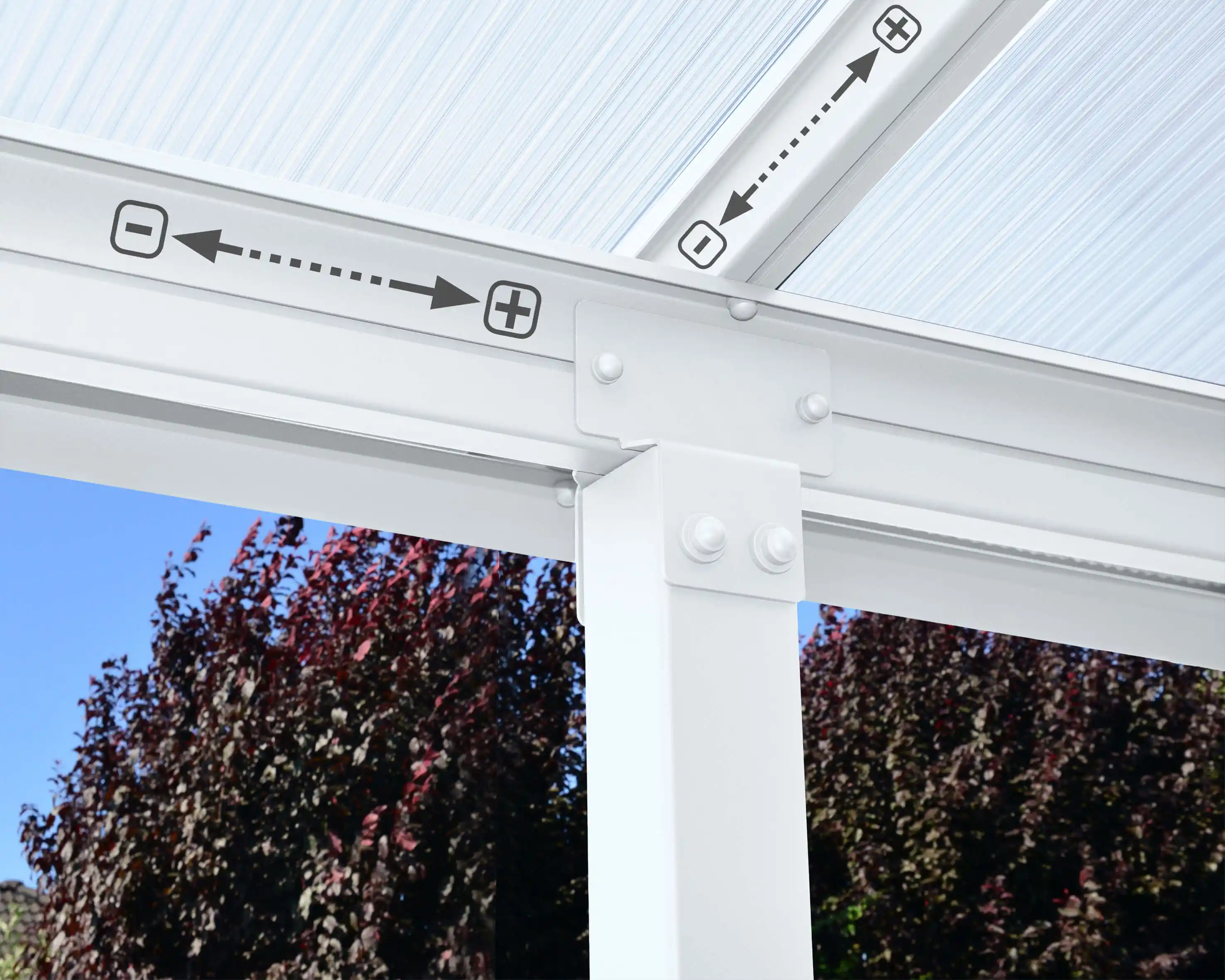 Canopia Olympia 924X294 cm Terrasoverkapping Wit Helder