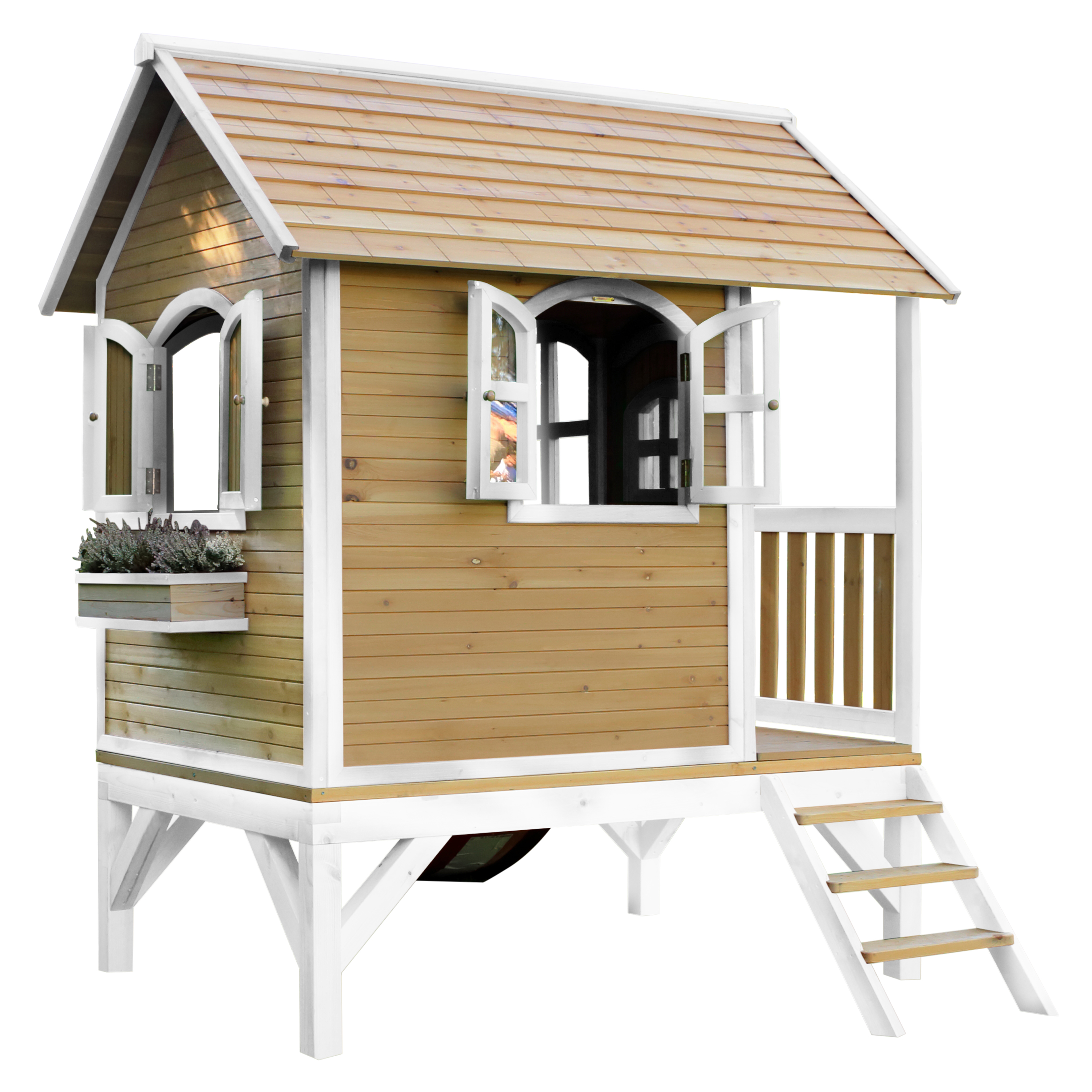 AXI Tom Playhouse Brown/White - Red Slide