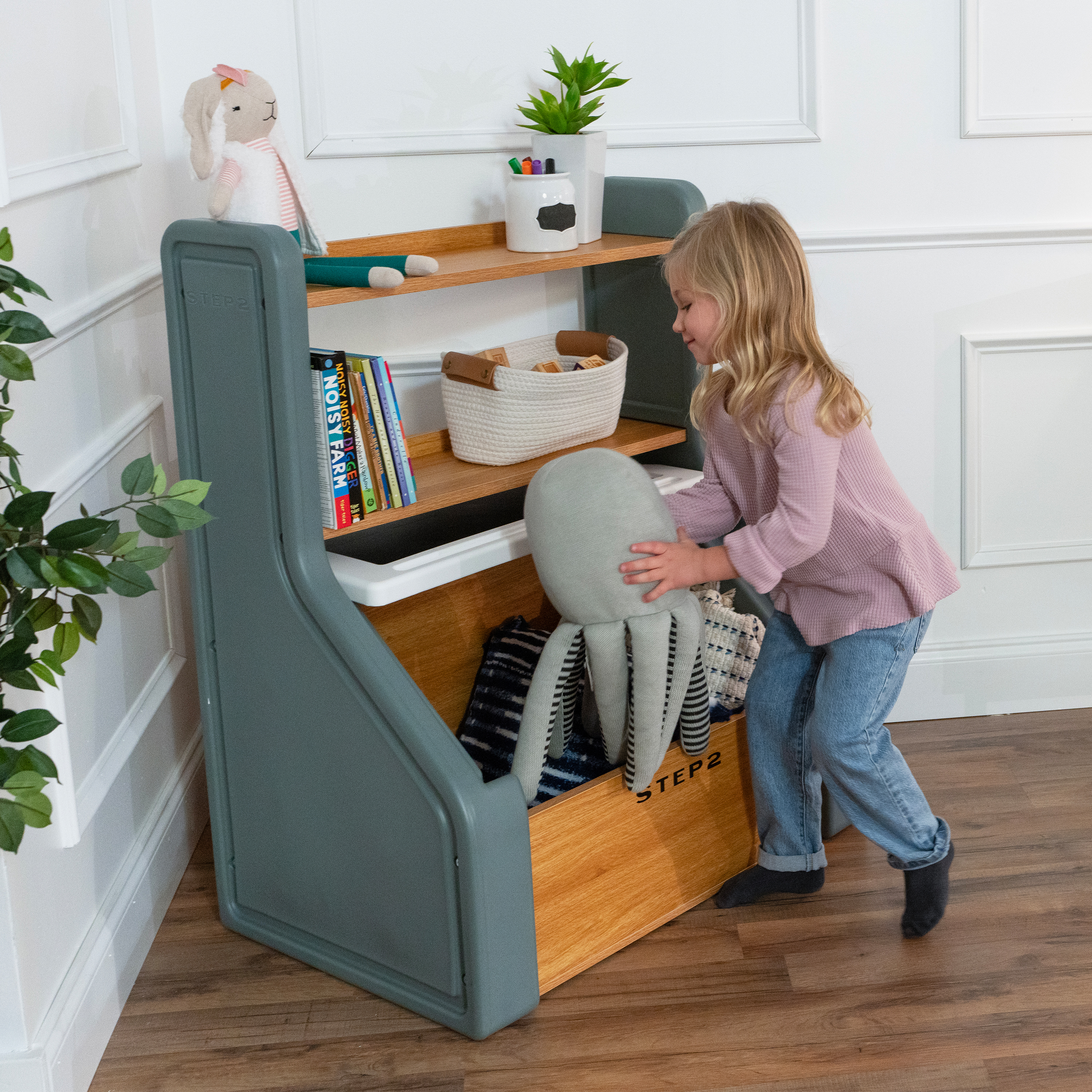 Step2 Harmony Toy Storage Box Grey