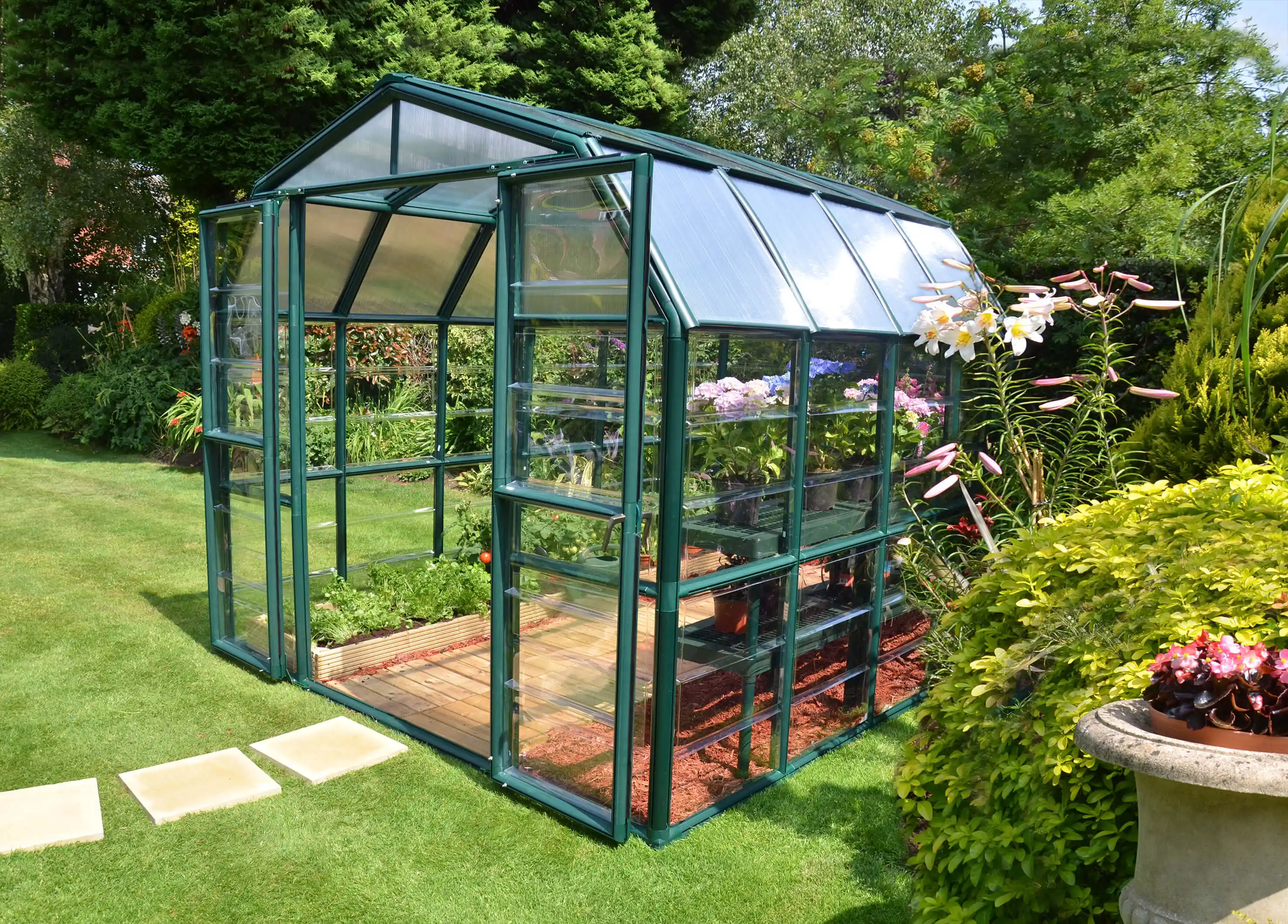 Canopia Grand Gardener 264X265X238 cm Serre de jardin Verte Transparente Hybrid