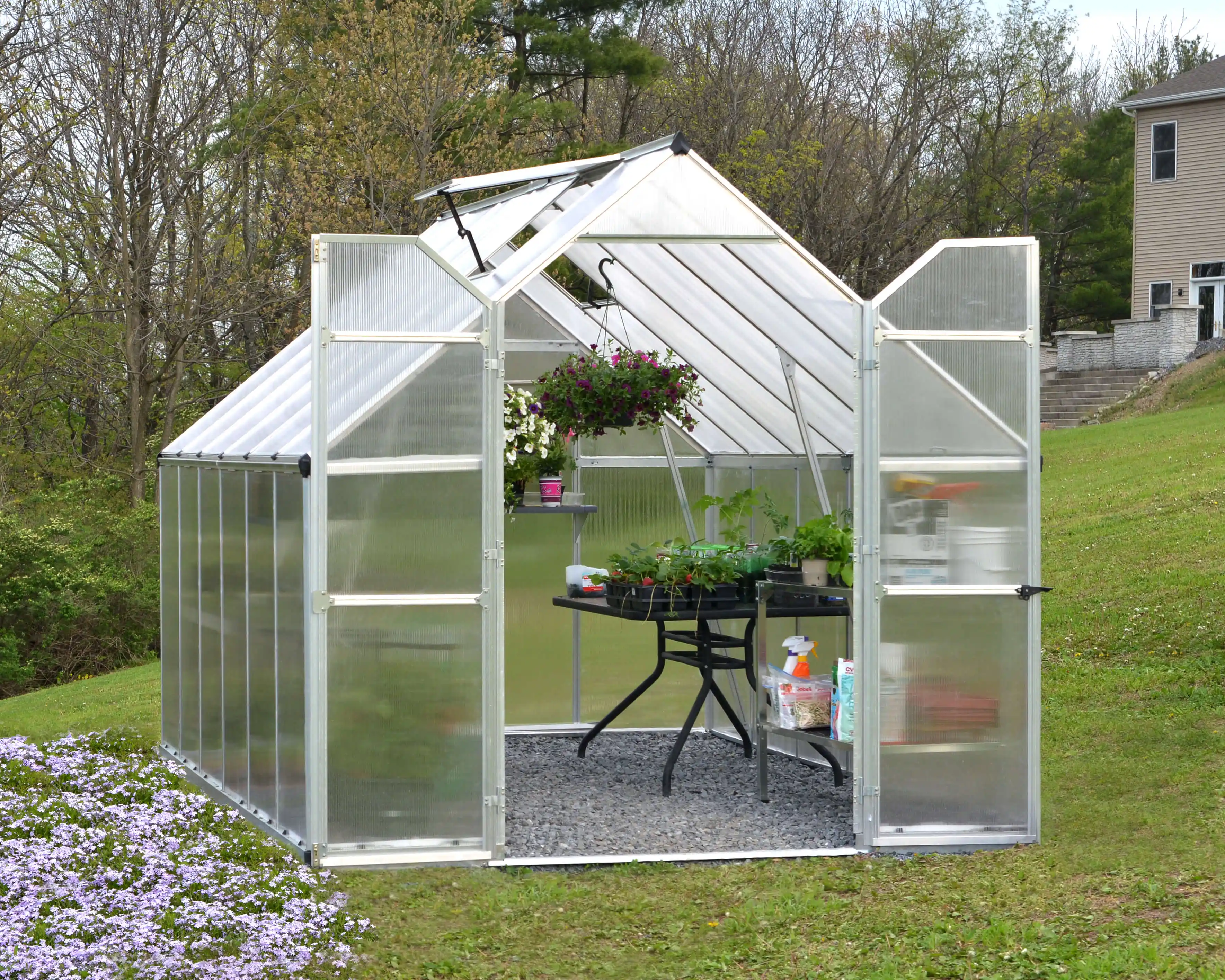 Canopia Essence 367X244X229 cm  Tuinkas Zilver meerwandig