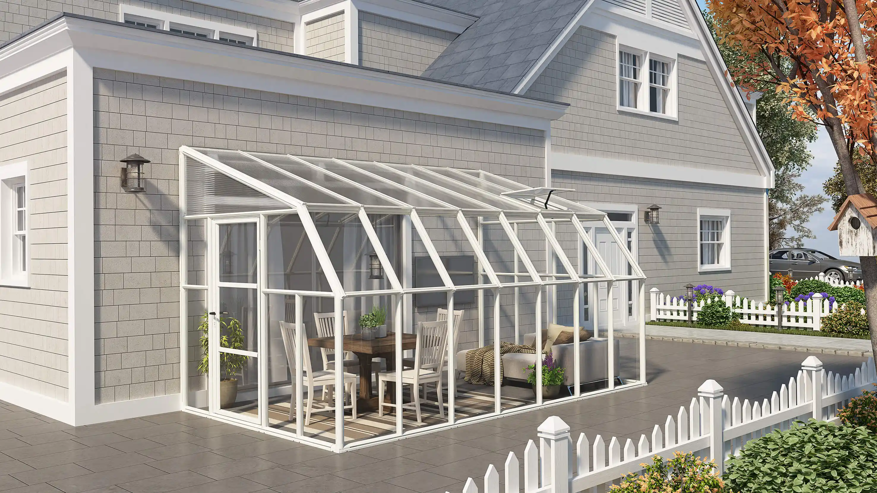 Canopia Sun Room 446X257 cm veranda en Solarium Wit Helder