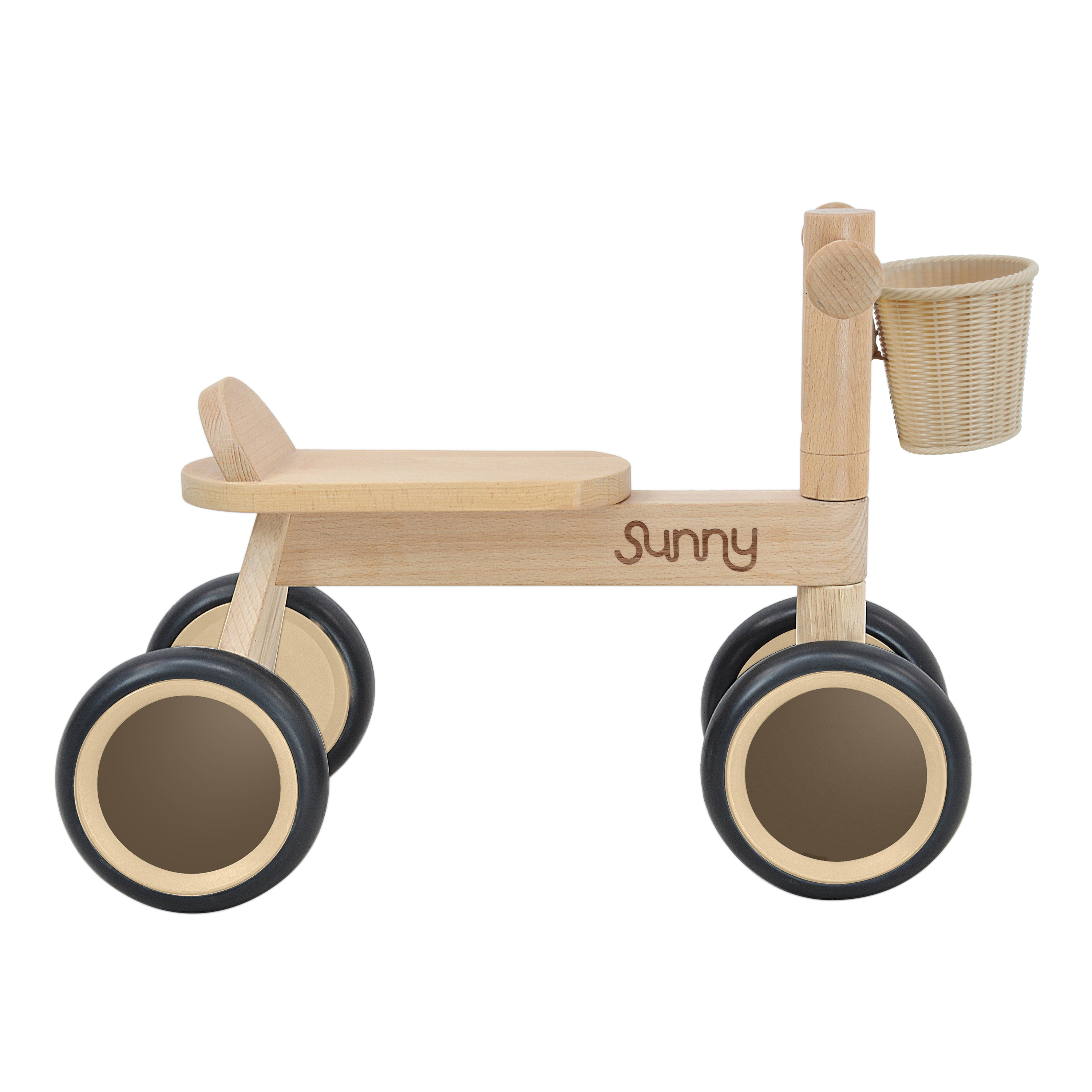 Sunny Mini Walker Draisienne en Bois avec panier de rangement