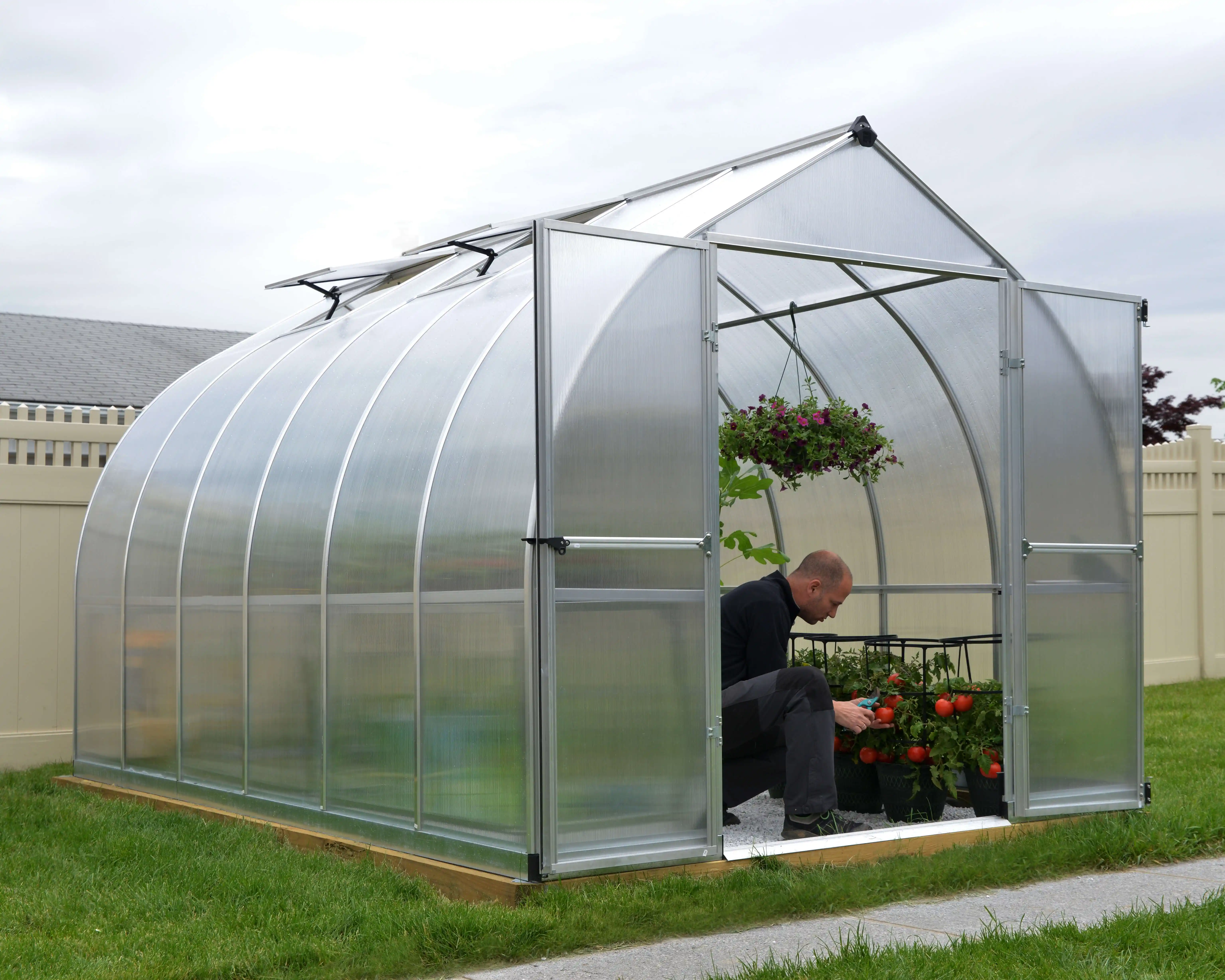 Canopia Bella 367X244X219 cm Tuinkas Zilver meerwandig