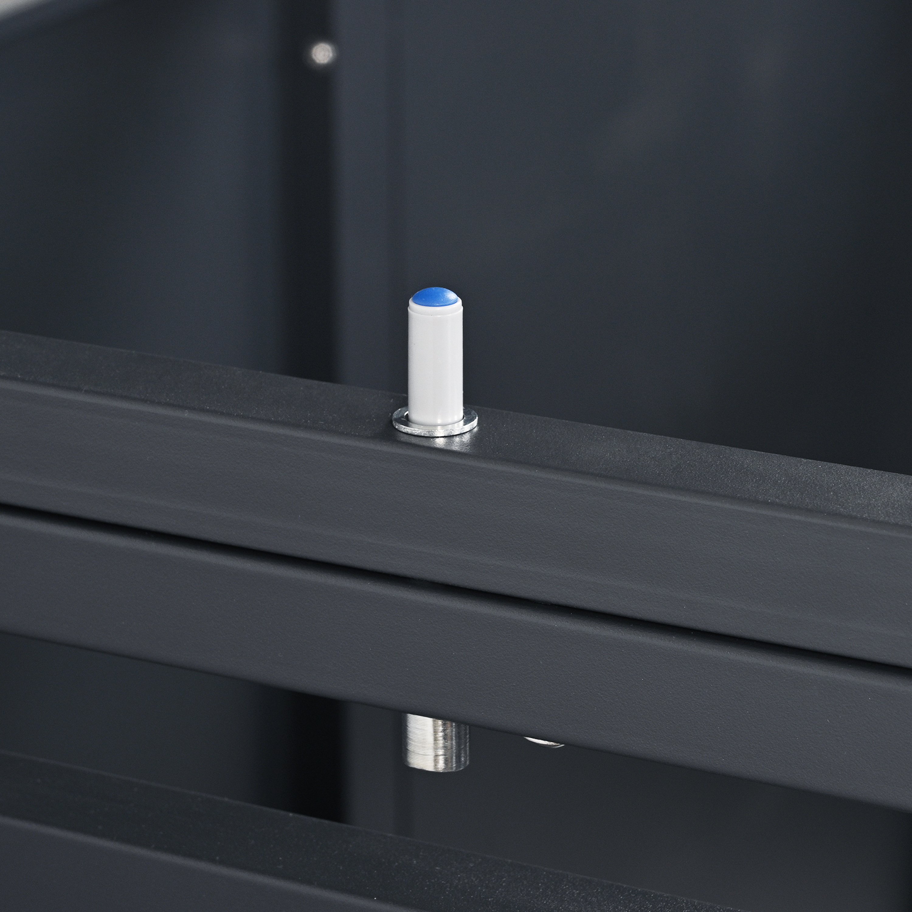 AXI Lucas Metal Garbage Bin Shed Anthracite - 2 Garbage Bins