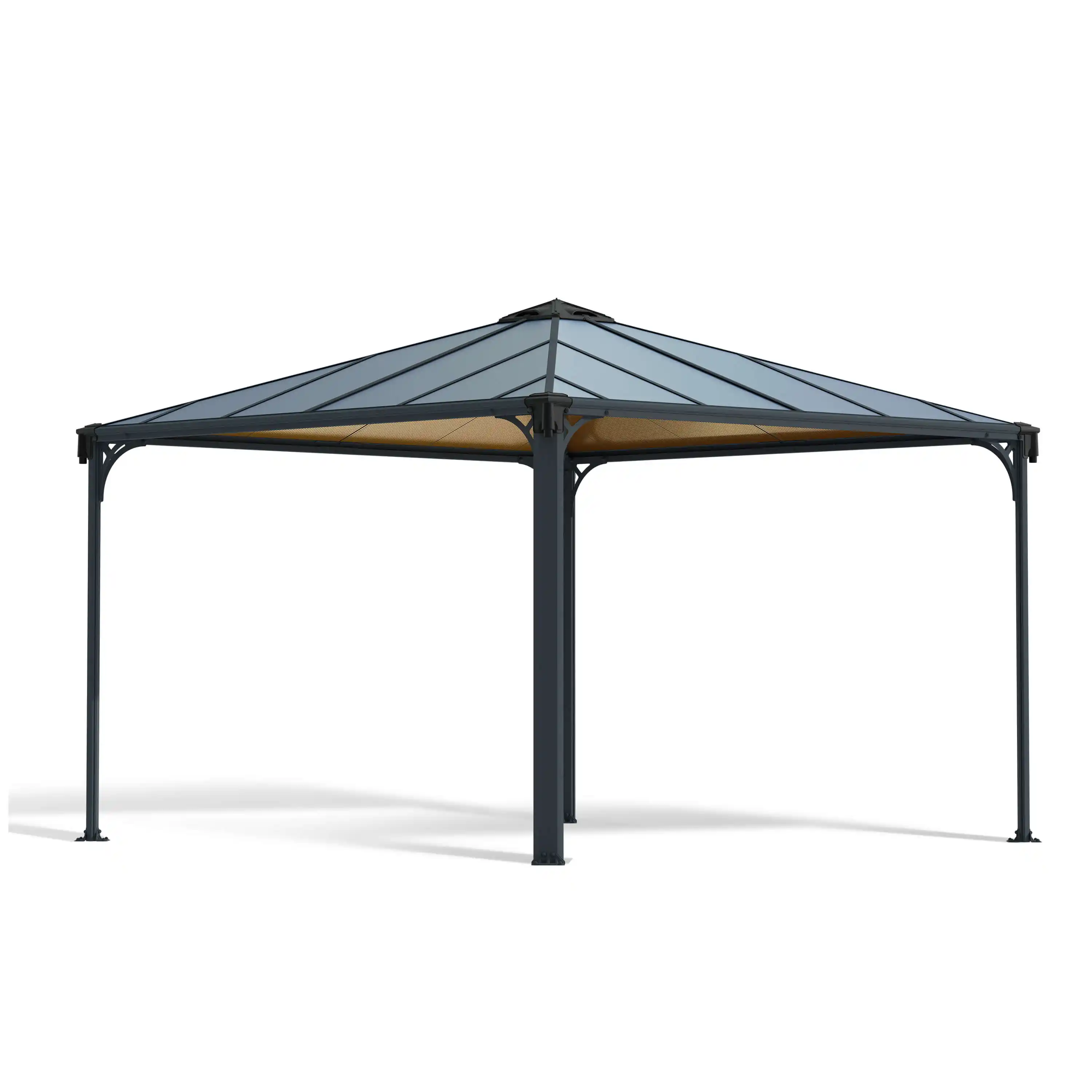Canopia Palermo 360X360 cm tuinpaviljoen Donkergrijs Brons