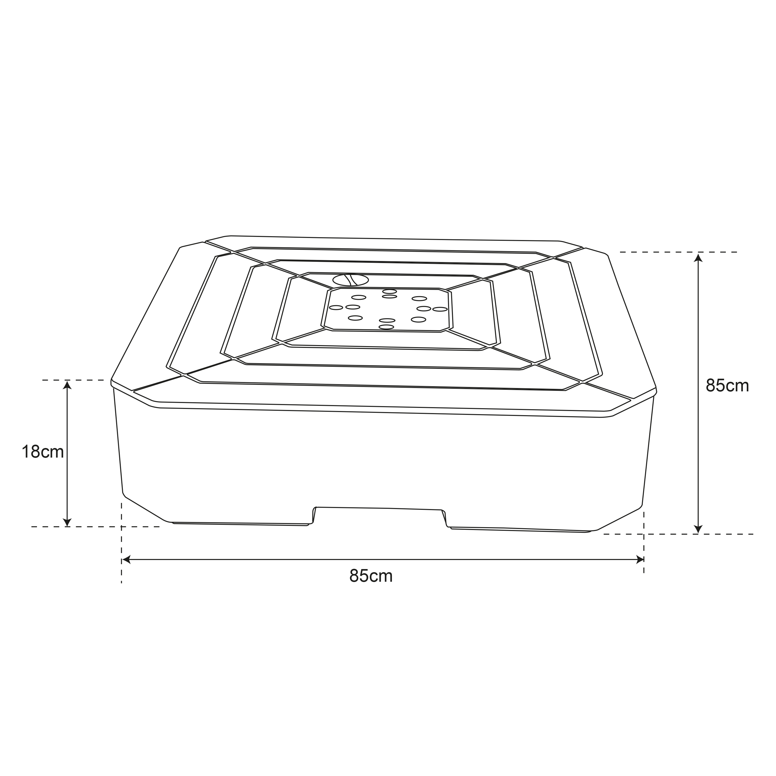 AXI Fillable Parasol Base Black