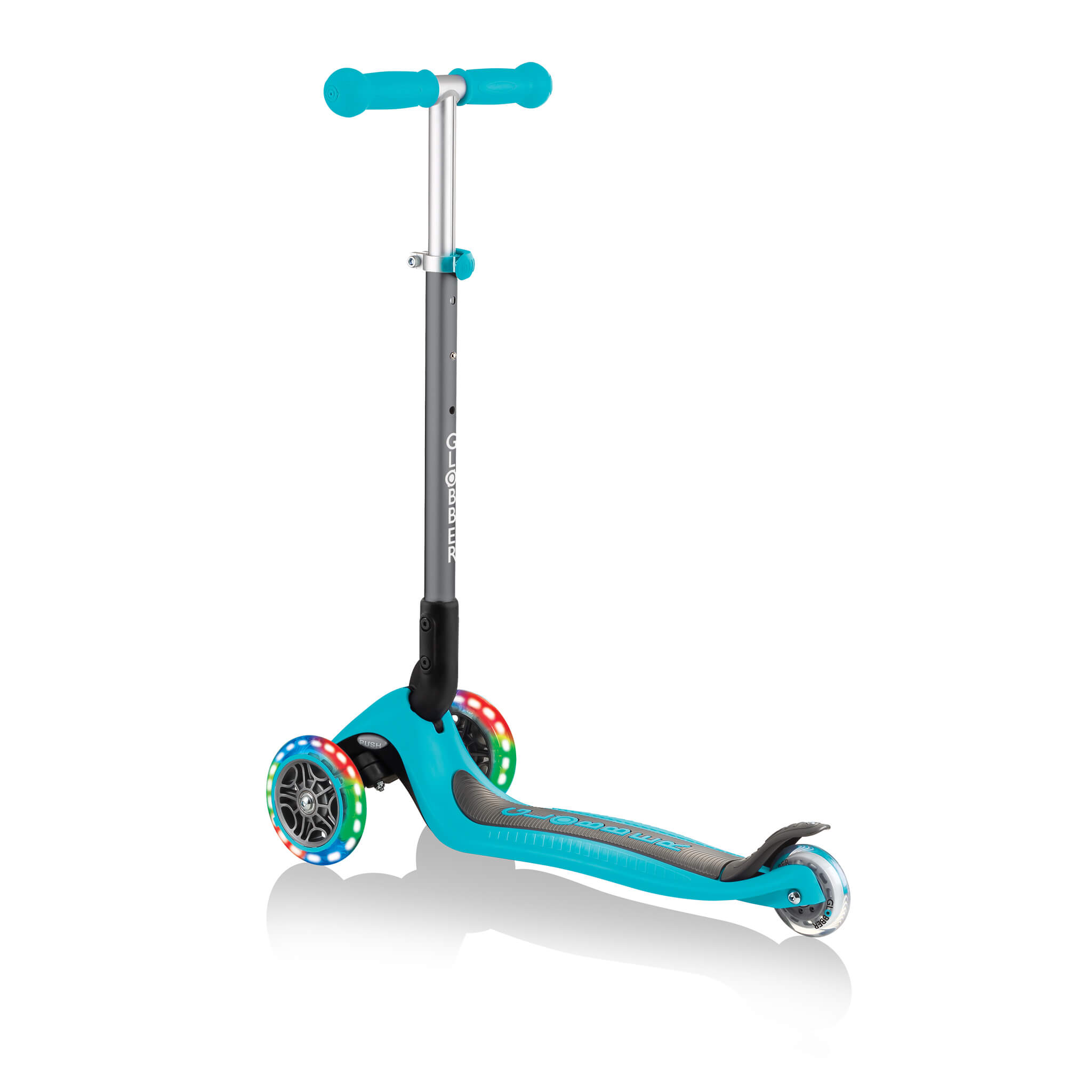 Globber Primo Foldable Lights Step Pastel Turquoise