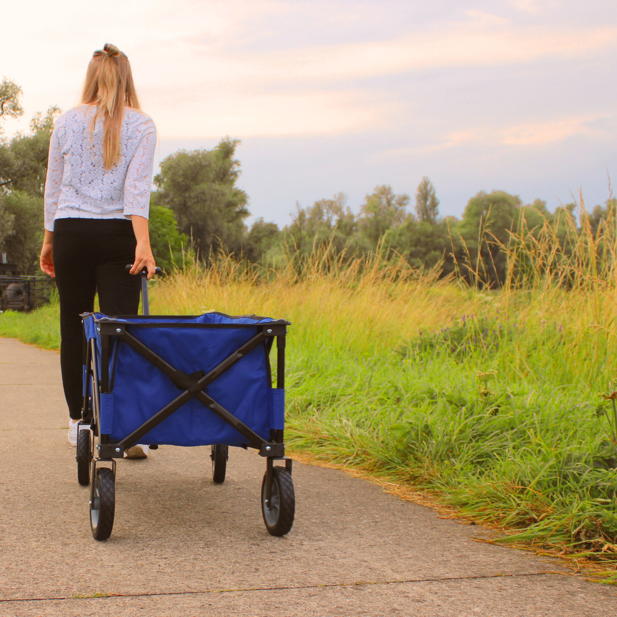 sfeerfoto AXI AB110 Opvouwbare Bolderwagen Blauw