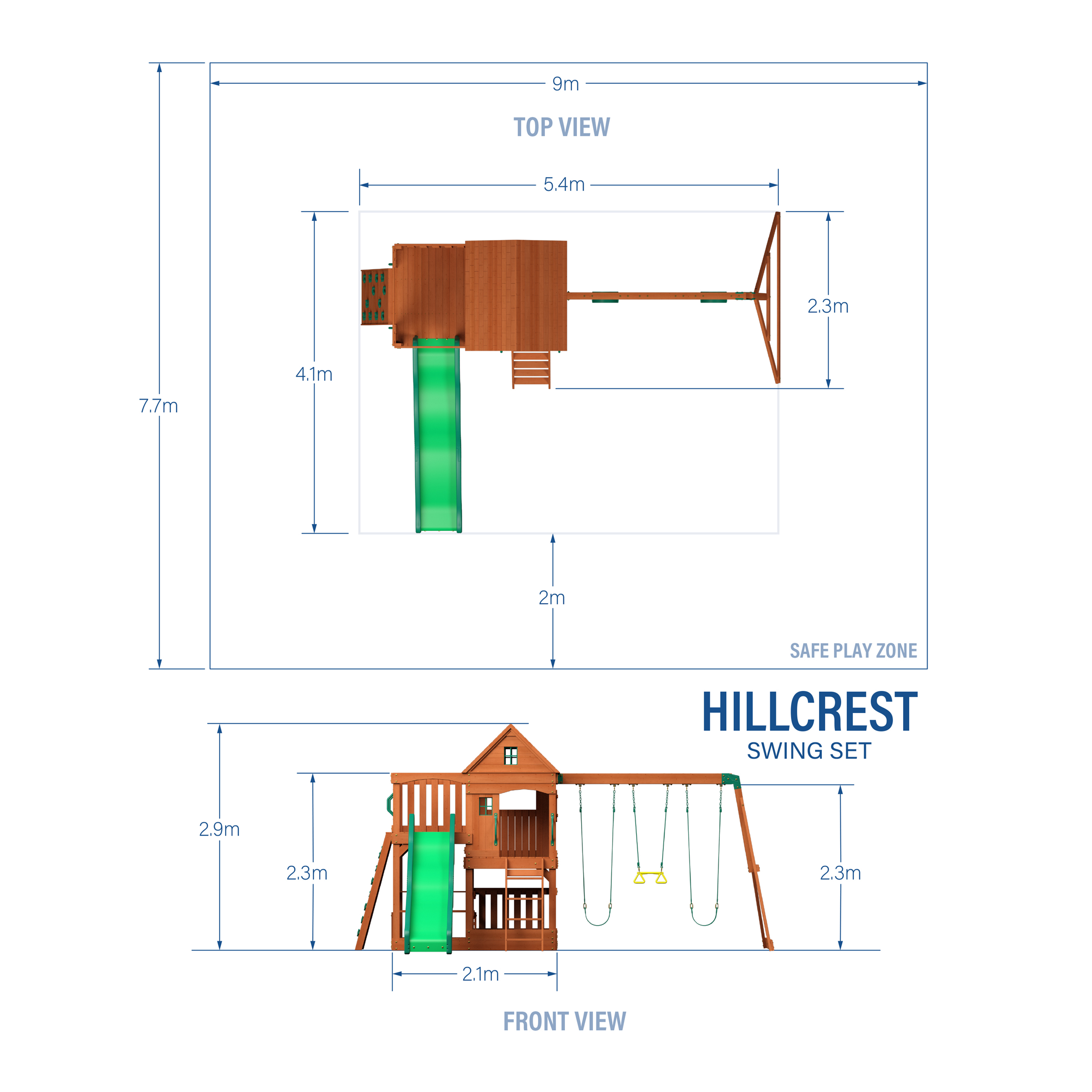 Backyard Discovery Hill Crest Climbing Frame