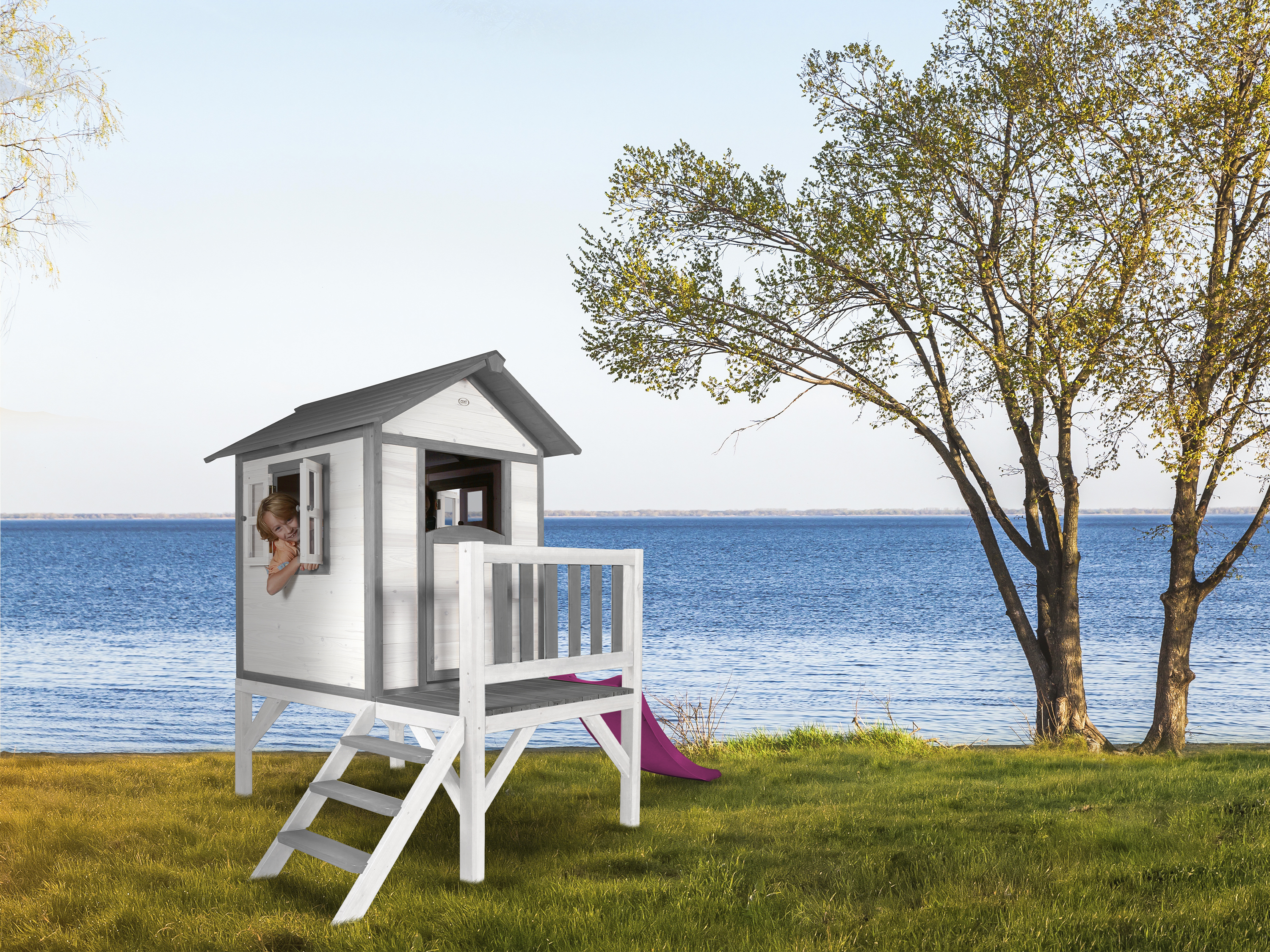 AXI Lodge XL Playhouse Classic - Purple Slide