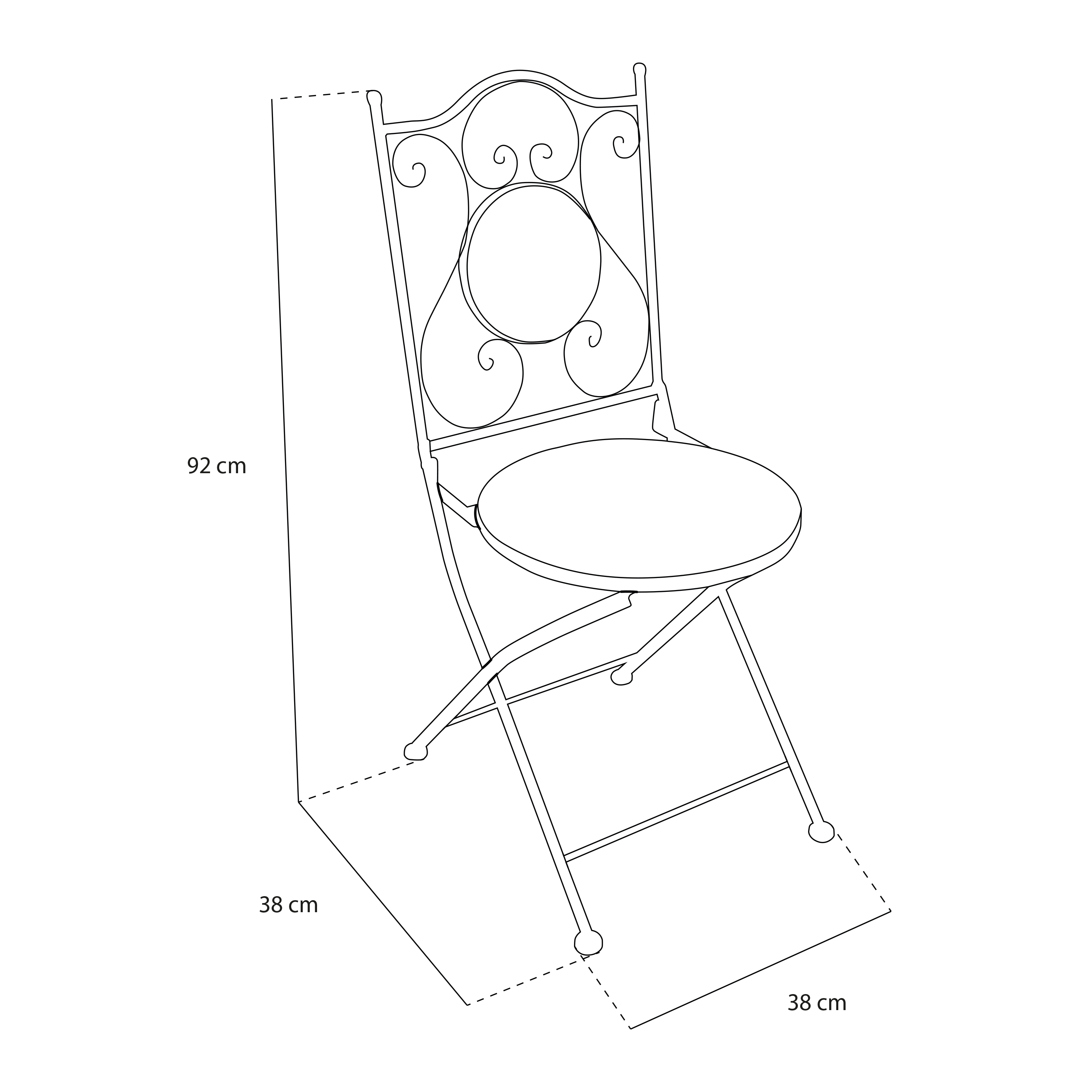 AXI Amélie Bistro Set Mosaic - Earth Brown