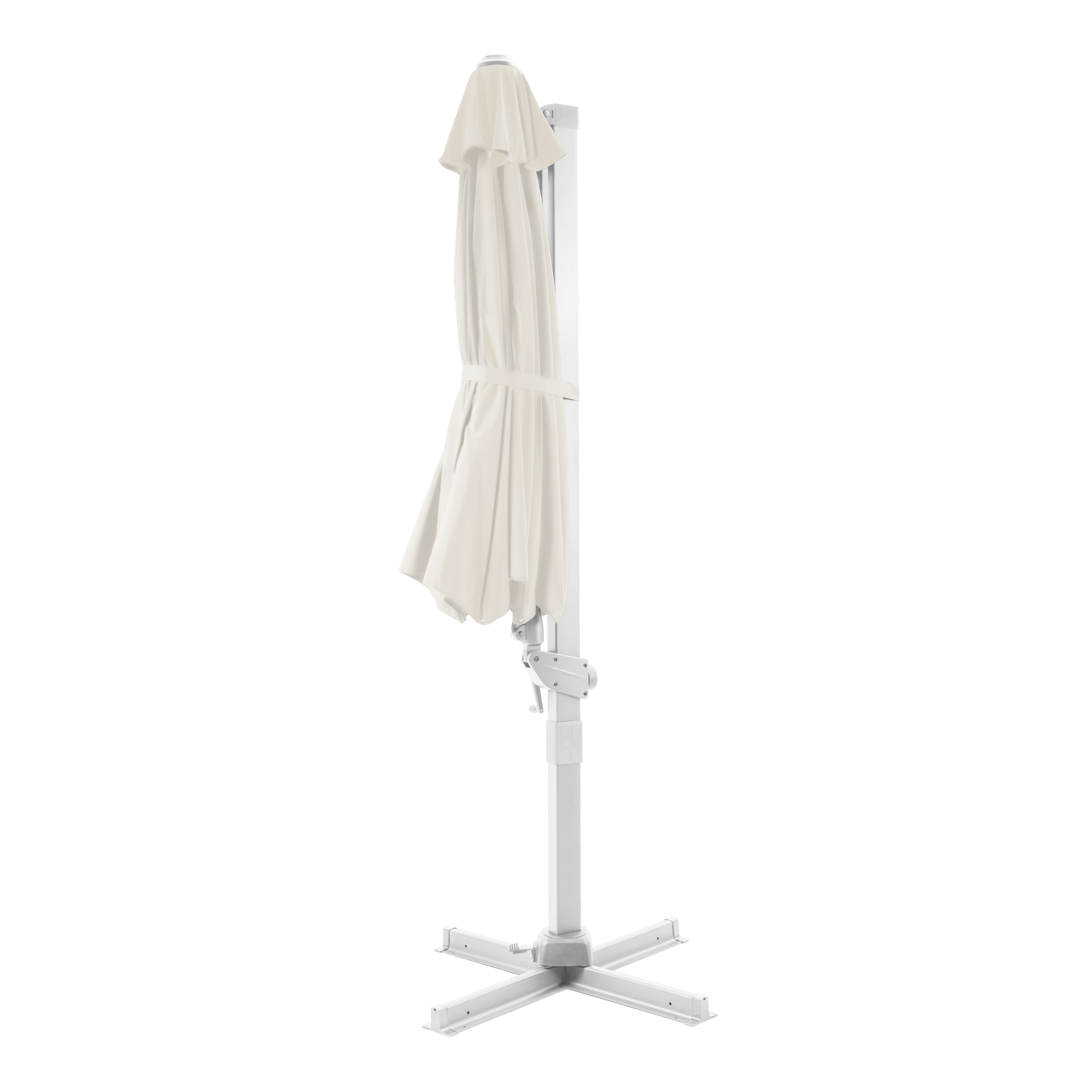 AXI Cyrus Premium Parasol déporté Ø 300cm Blanc/beige