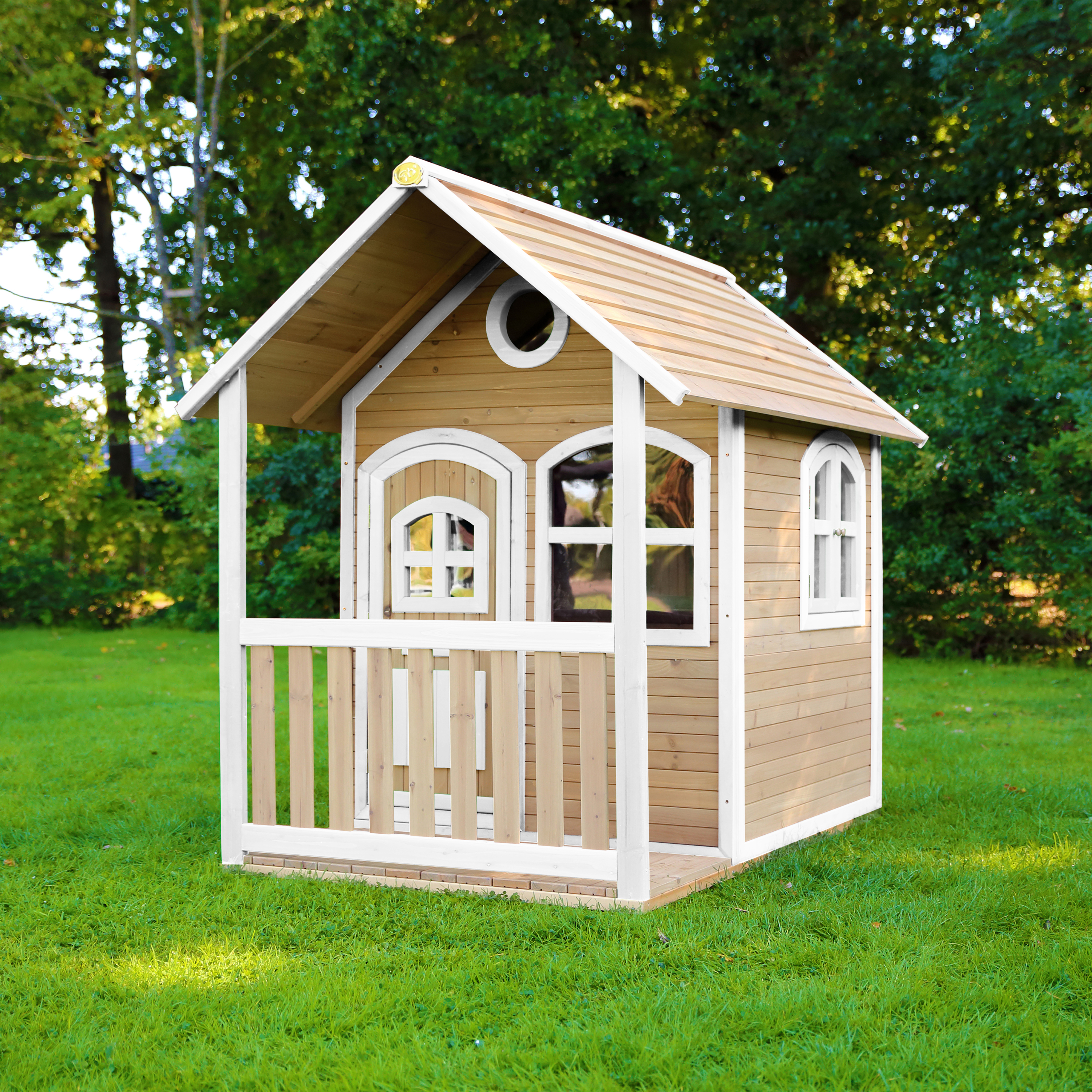 AXI Alex Maisonnette en bois Marron/Blanche