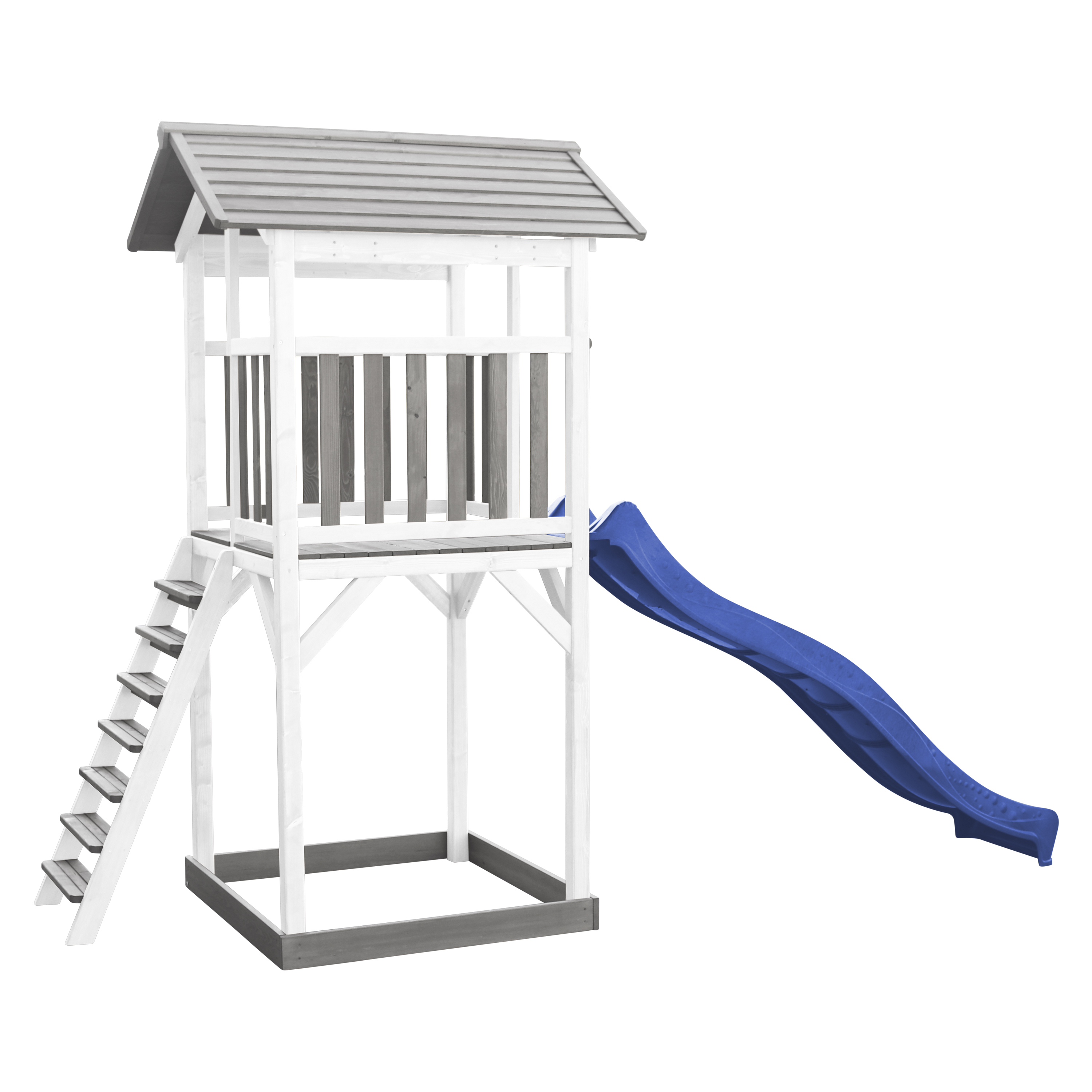 AXI Beach Tower Grey/White - Blue Slide