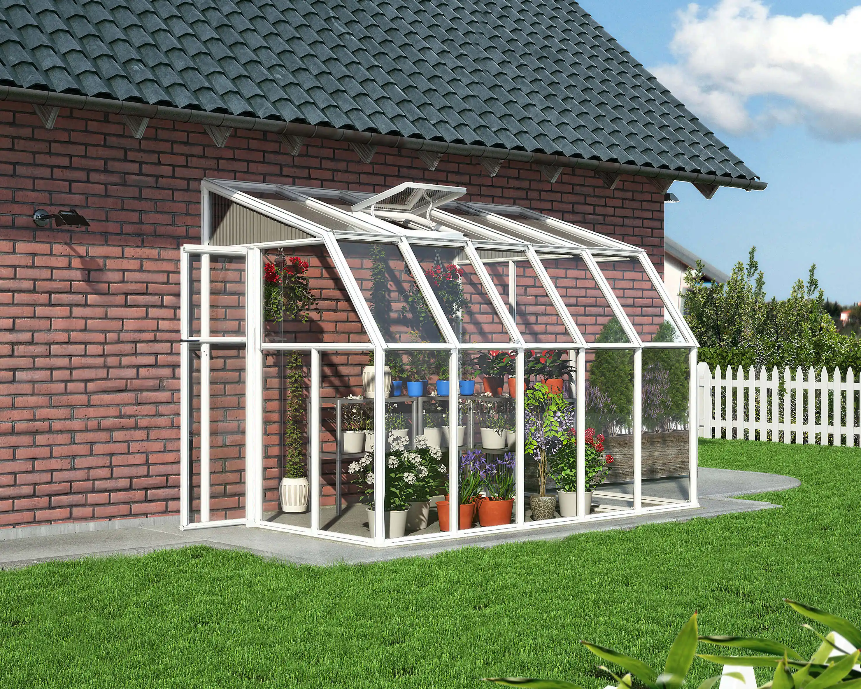 Canopia Sun Room 324X200 cm Véranda et Serre de jardin Blanche