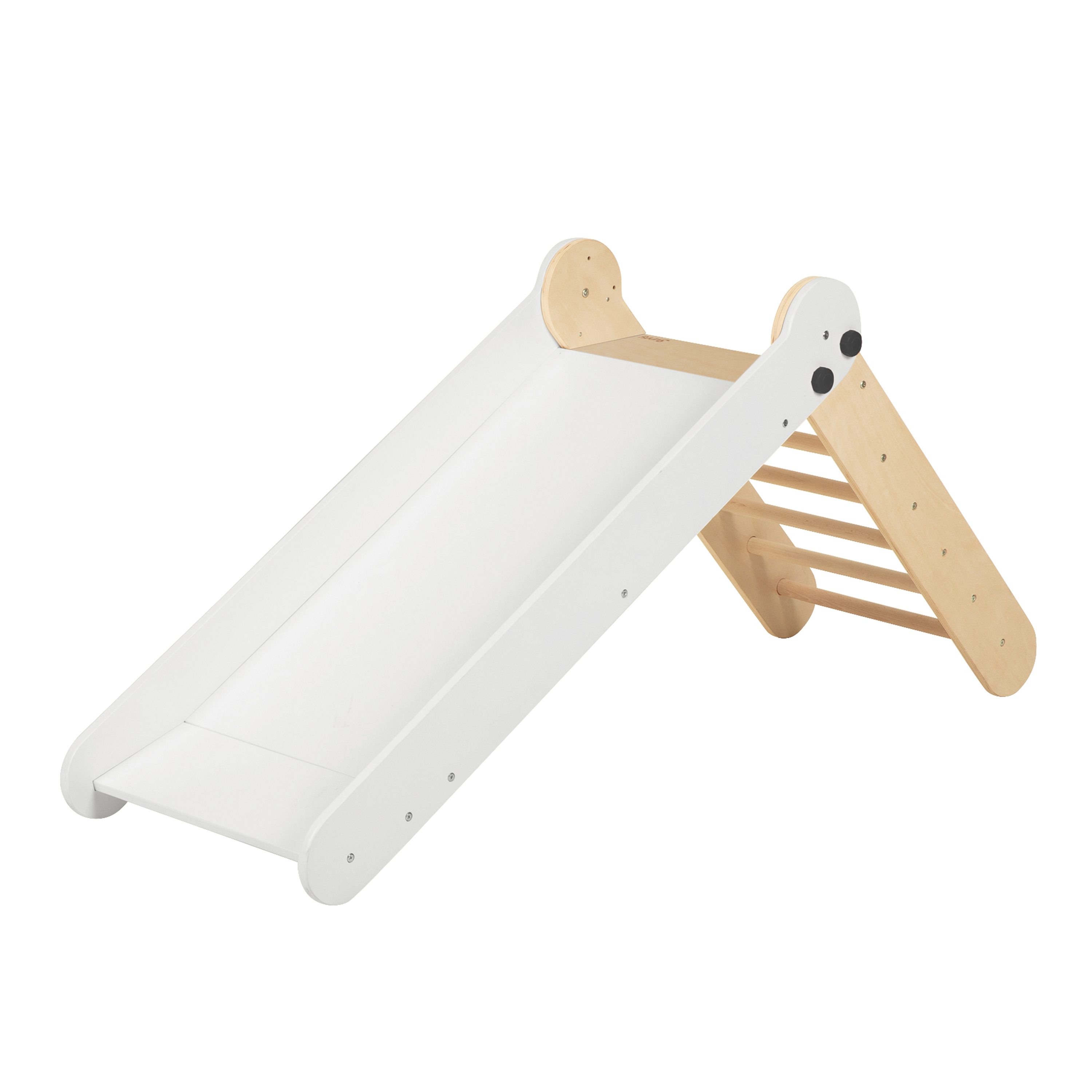 Sunny Bobbie Toboggan pliable en bois - Naturel/blanc