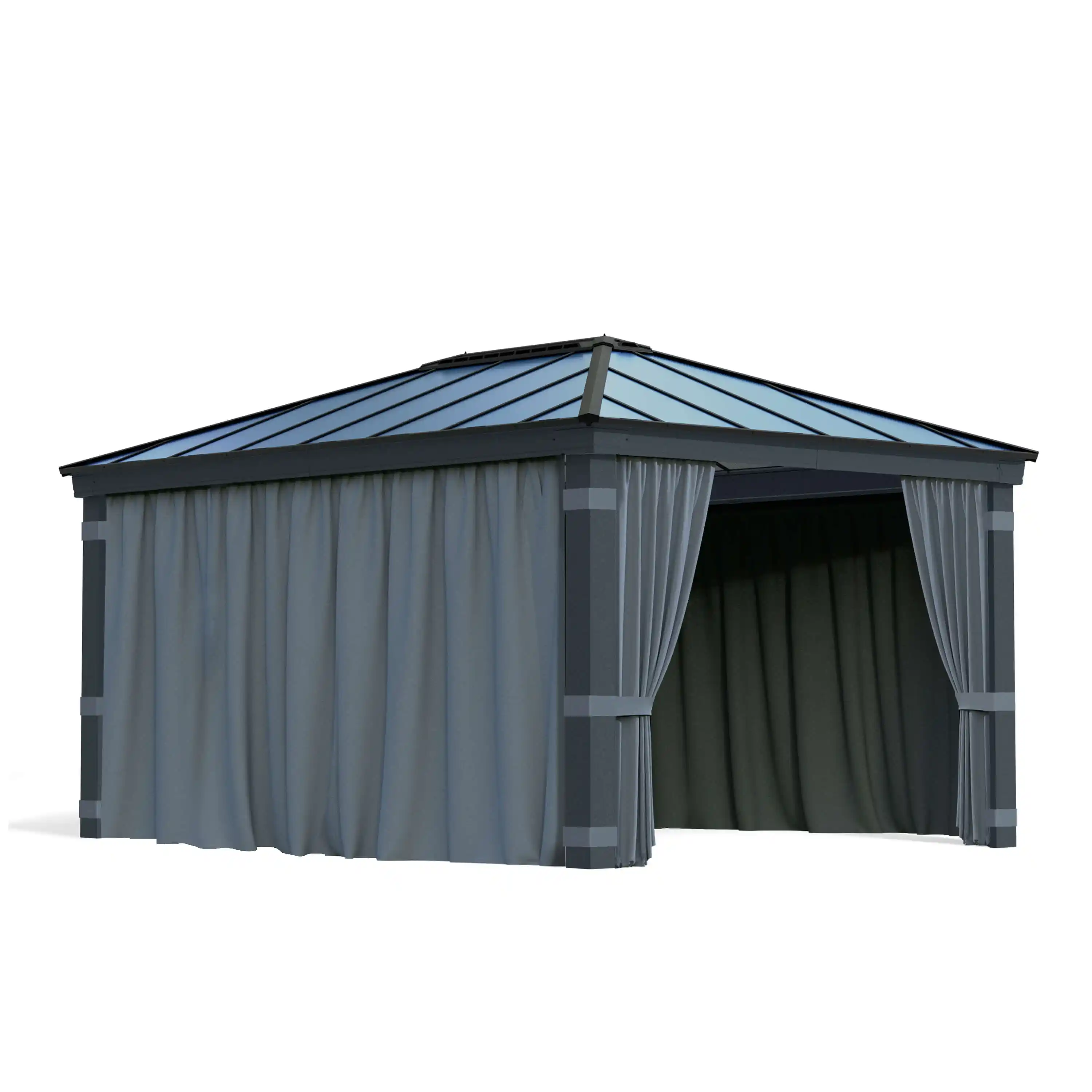 Canopia Gordijnset voor Dallas tuinpaviljoen 500X360 Donkergrijs