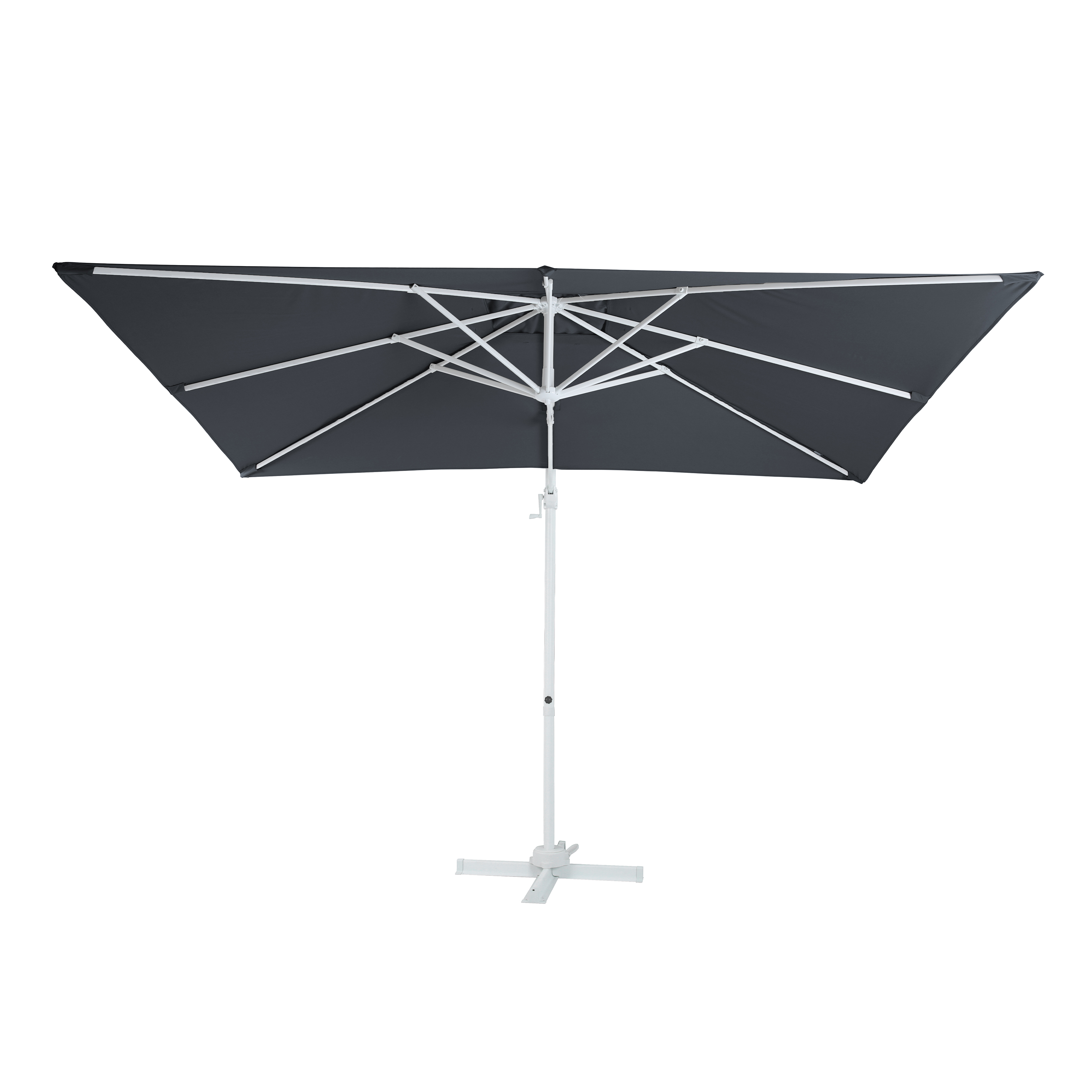 AXI Coco Parasol déporté 200x300cm Blanc/Gris 