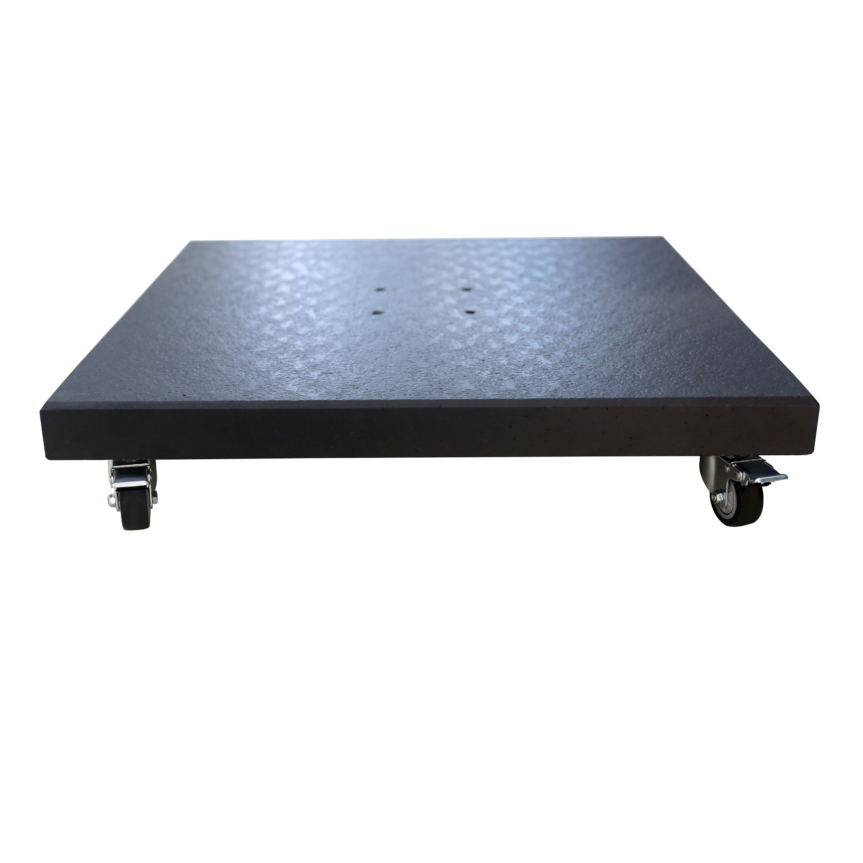 AXI Granite Parasol Base with Wheels Black - 80 x 80 cm