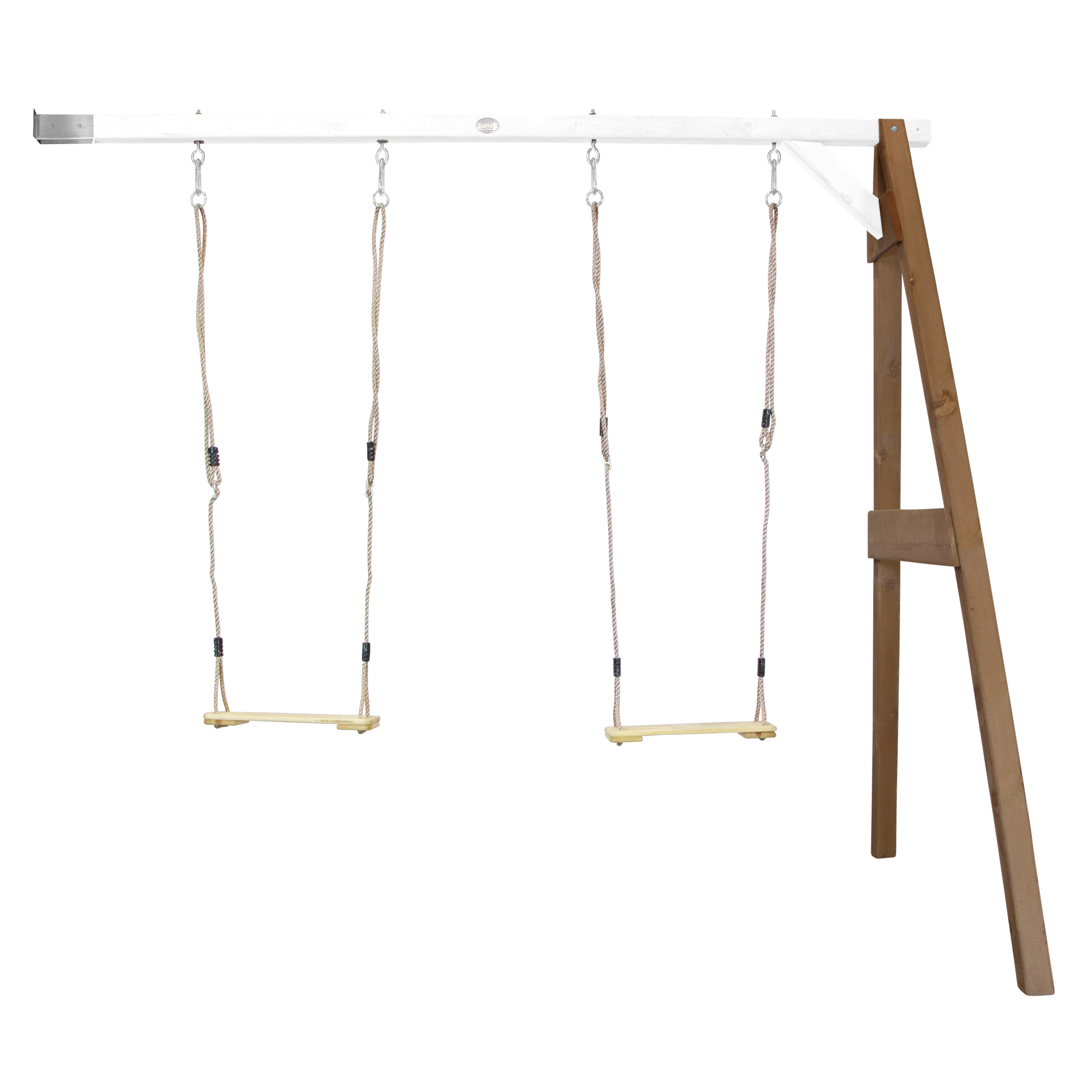 AXI Attachable Double Swing Set - Brown/White