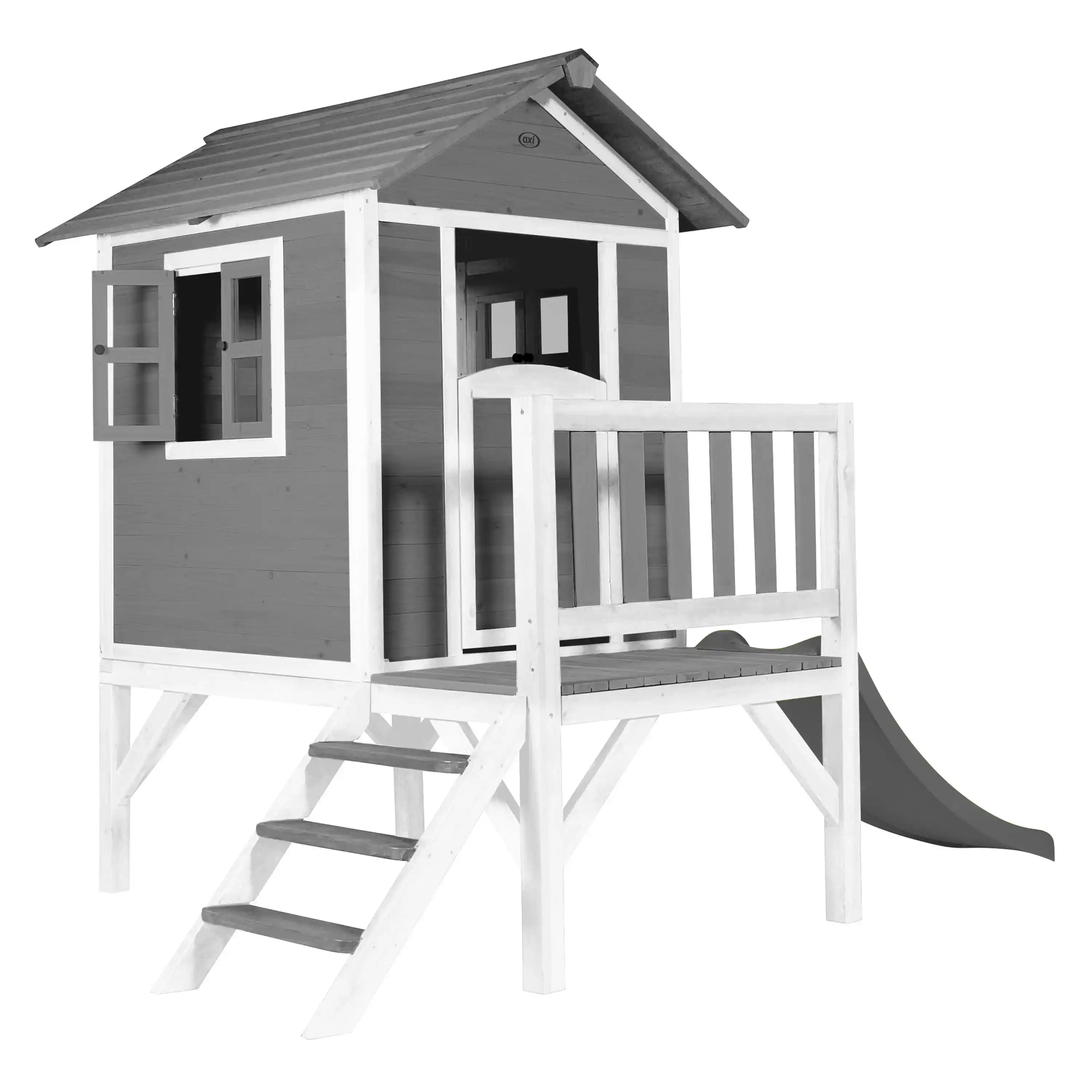 AXI Lodge XL Speelhuis Cool Grijs - Grijze Glijbaan