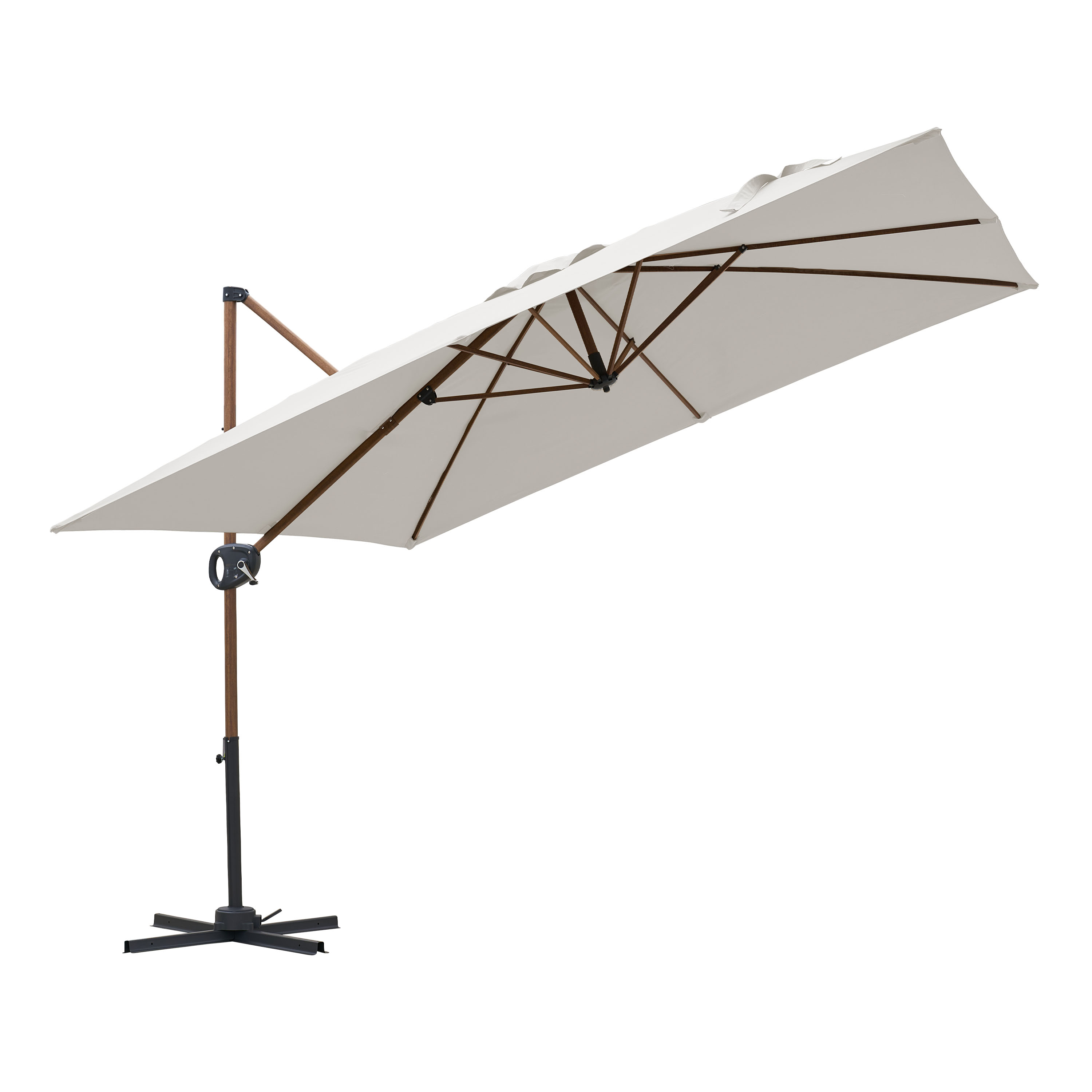 AXI Mira Cantilever Parasol 300x300cm Oak-look/Beige