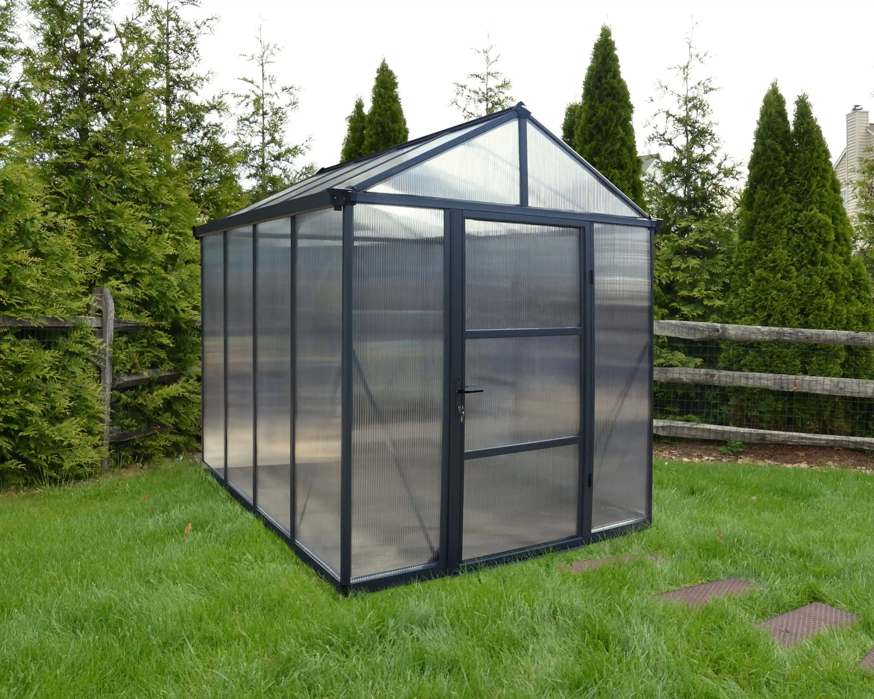 Canopia Glory 244.5X195.5X251 cm Serre de jardin multiparois Grise