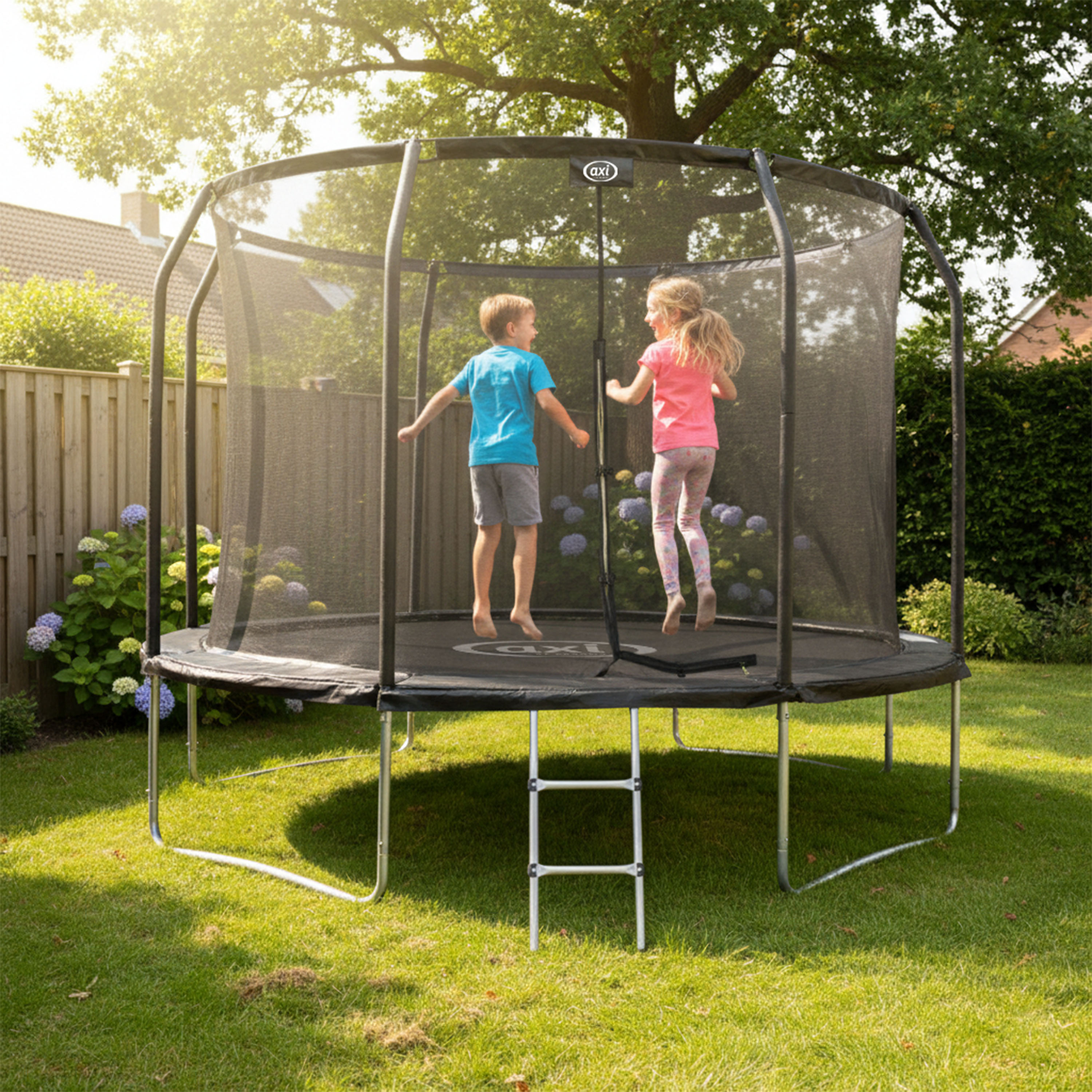 AXI Houston Trampoline Ø 305 cm with ladder – Onground – Black