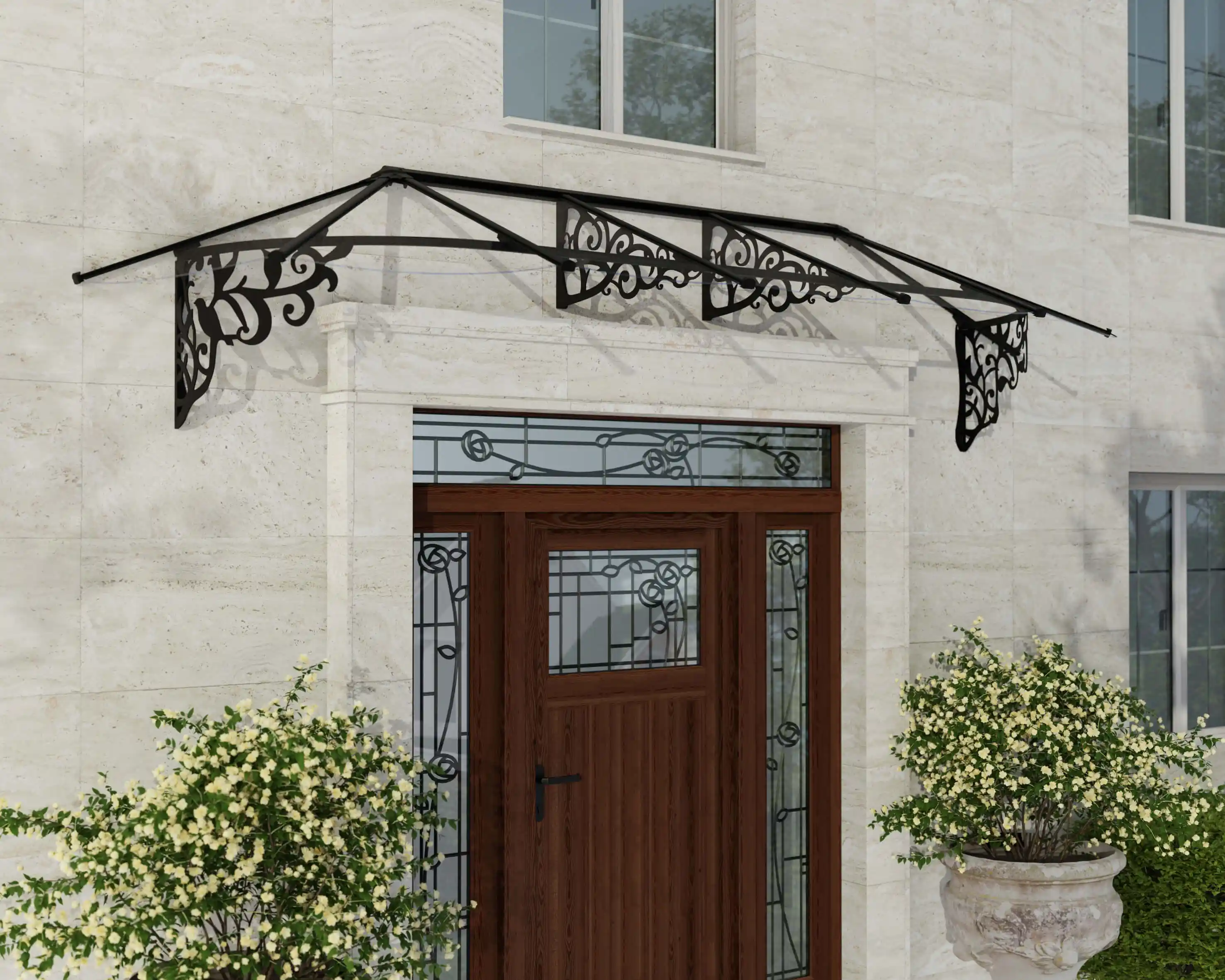 Canopia Lily 319X88X70 cm Marquise de porte Noire claire