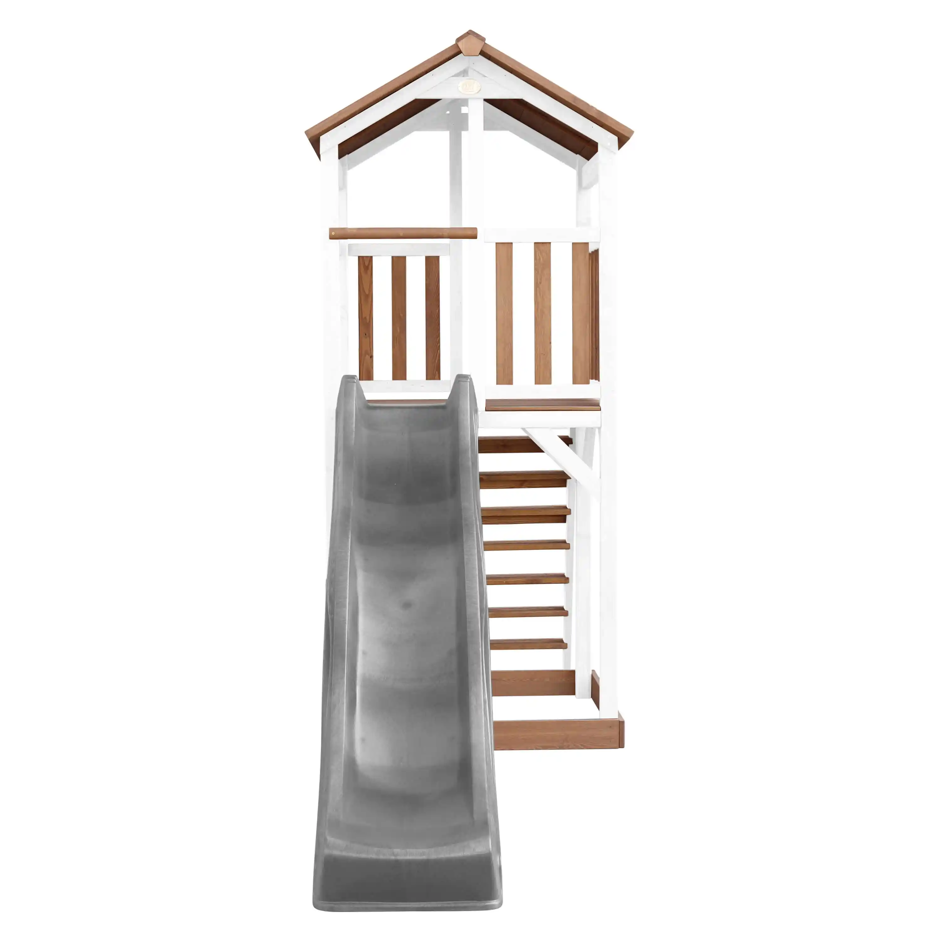 AXI Beach Tower Aire de jeux Marron/Blanche - Toboggan Gris