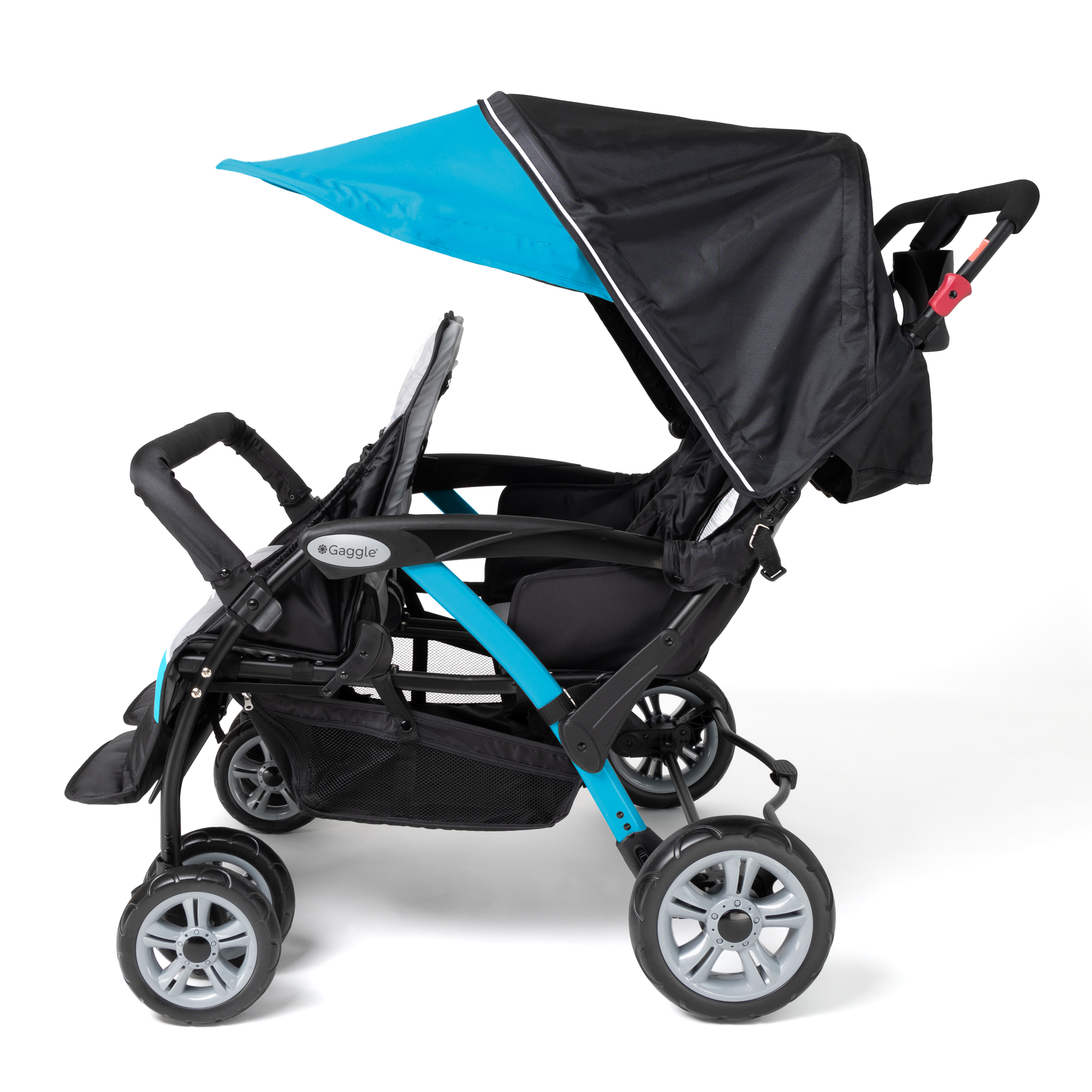 Gaggle Odyssey 4x4 Quad Stroller for 4 Children - Turquoise-0849801011743 Gaggle Odyssey 4x4 Quad Stroller for 4 Children - Turquoise