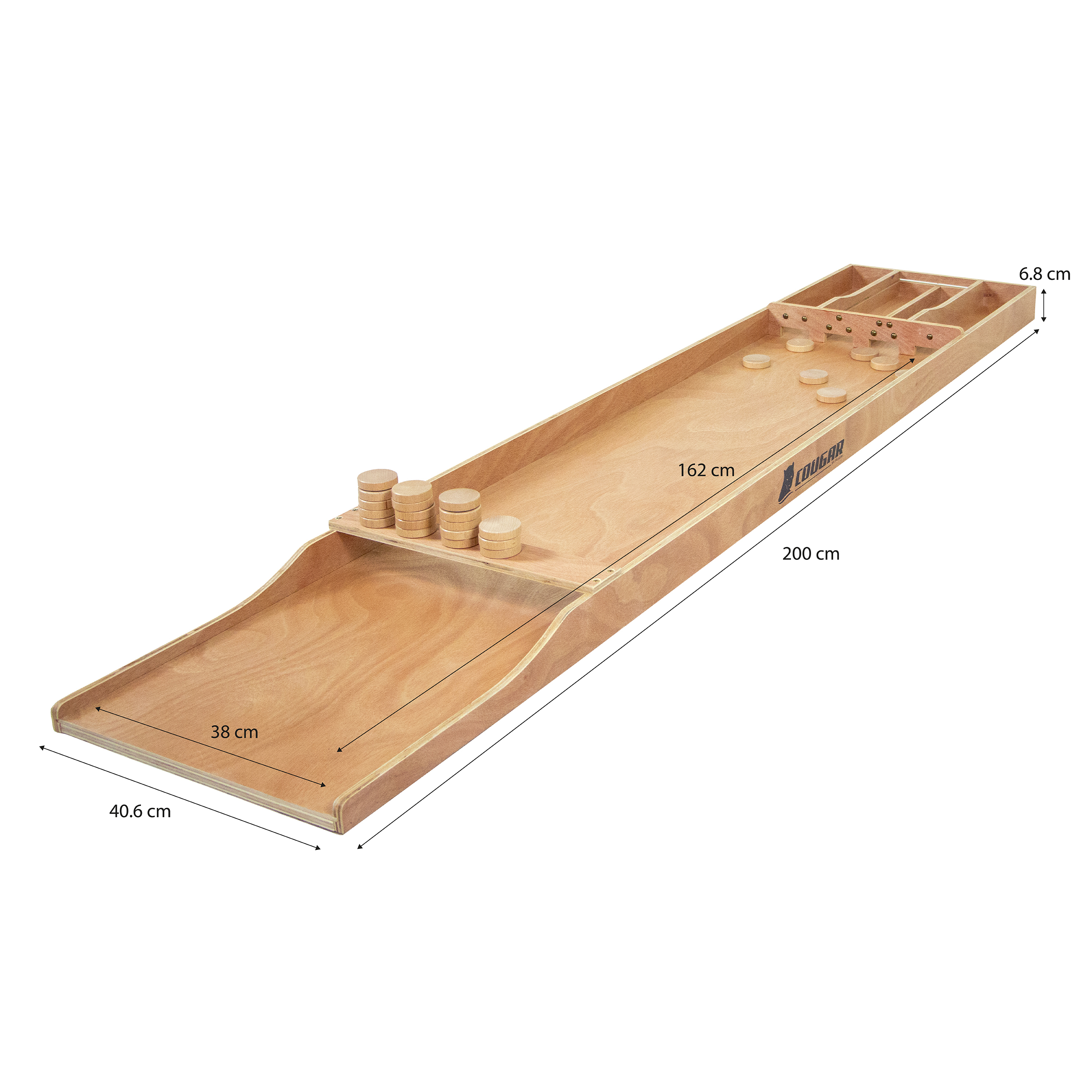 Cougar Dutch Shuffleboard Classic Competition Wood 200cm