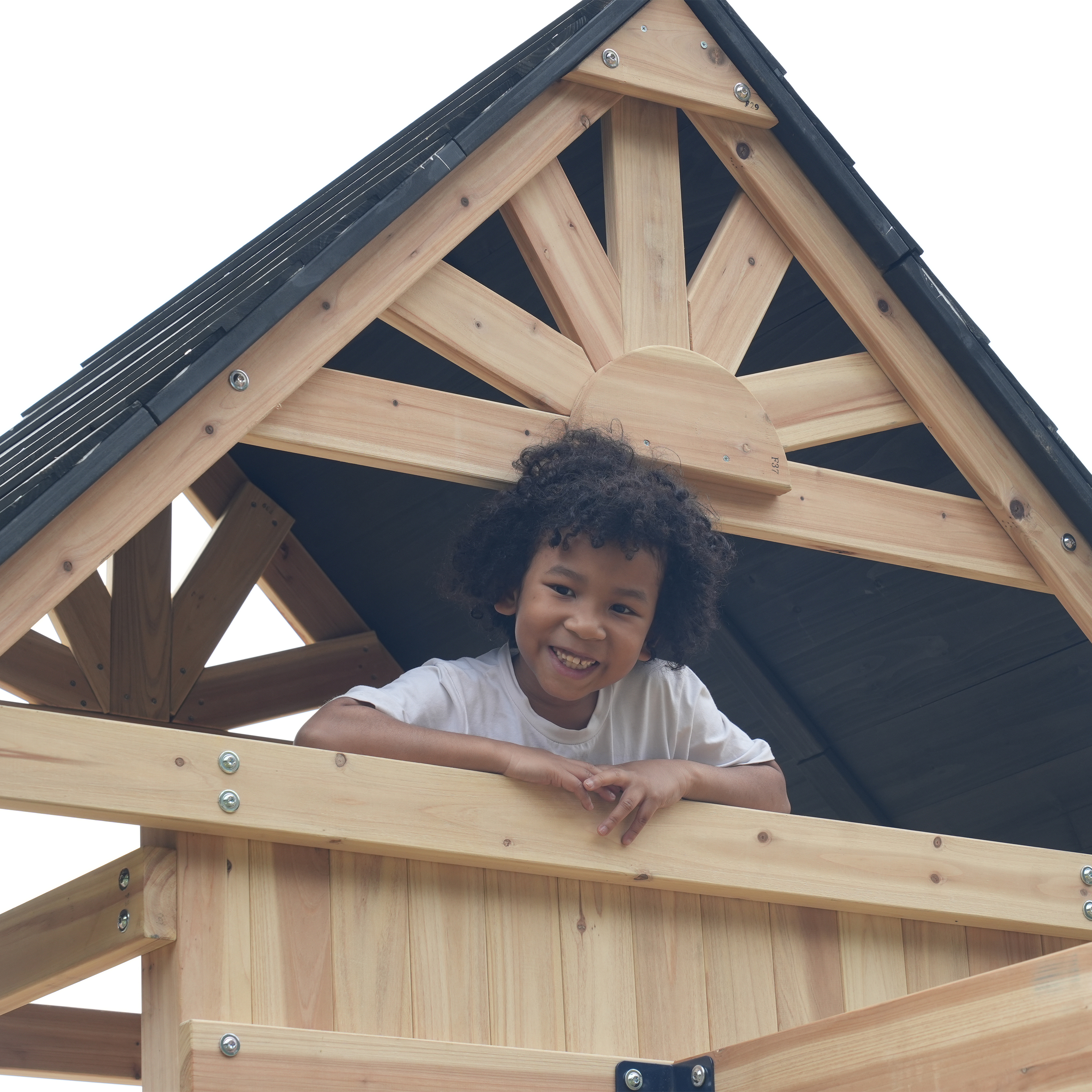 AXI Hunter Climbing Frame with Swings, Climbing Frame, Climbing Bridge and Multiple Platforms – Pastel Green Double Slide