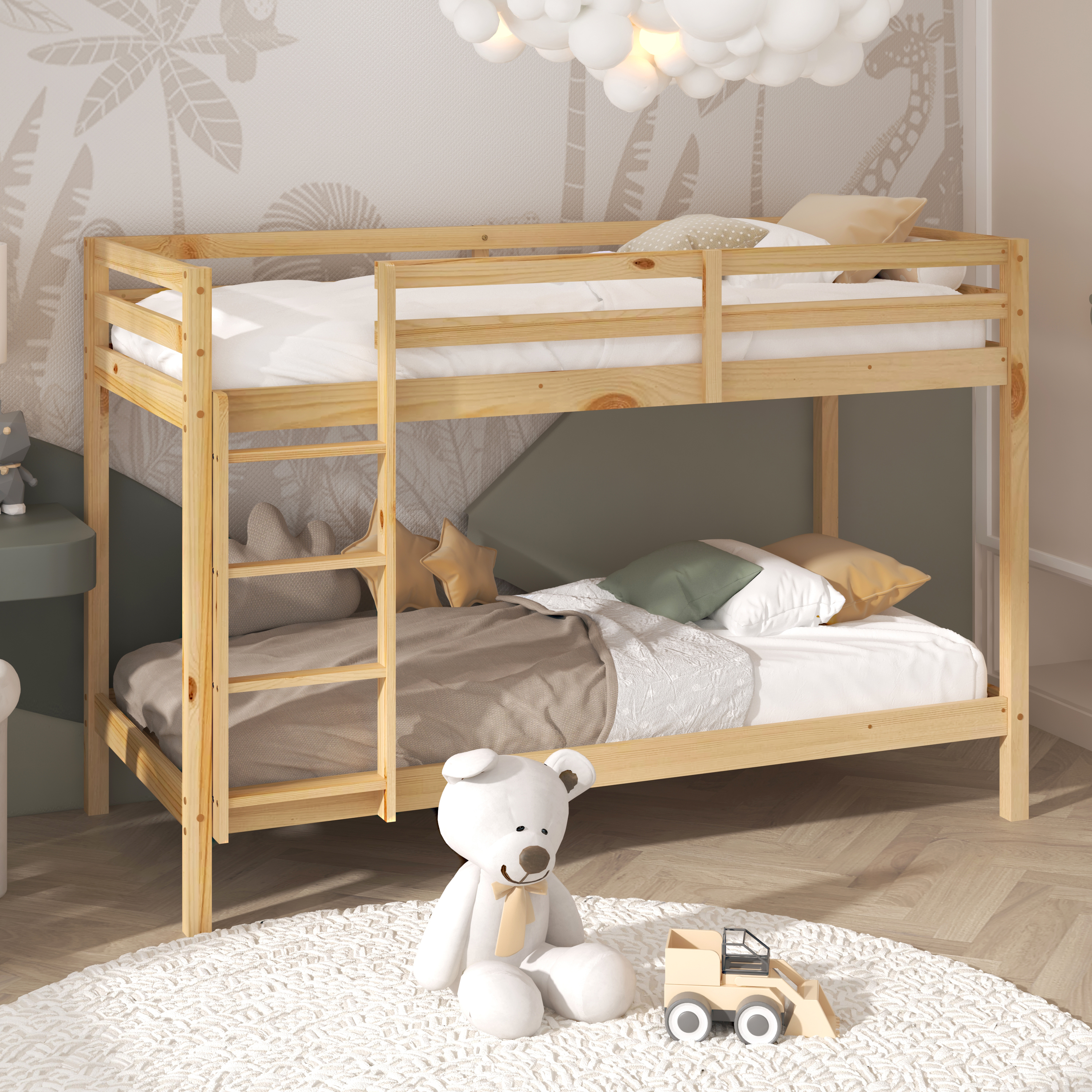 Sunny Jip Bunk Bed Natural – Without Mattresses