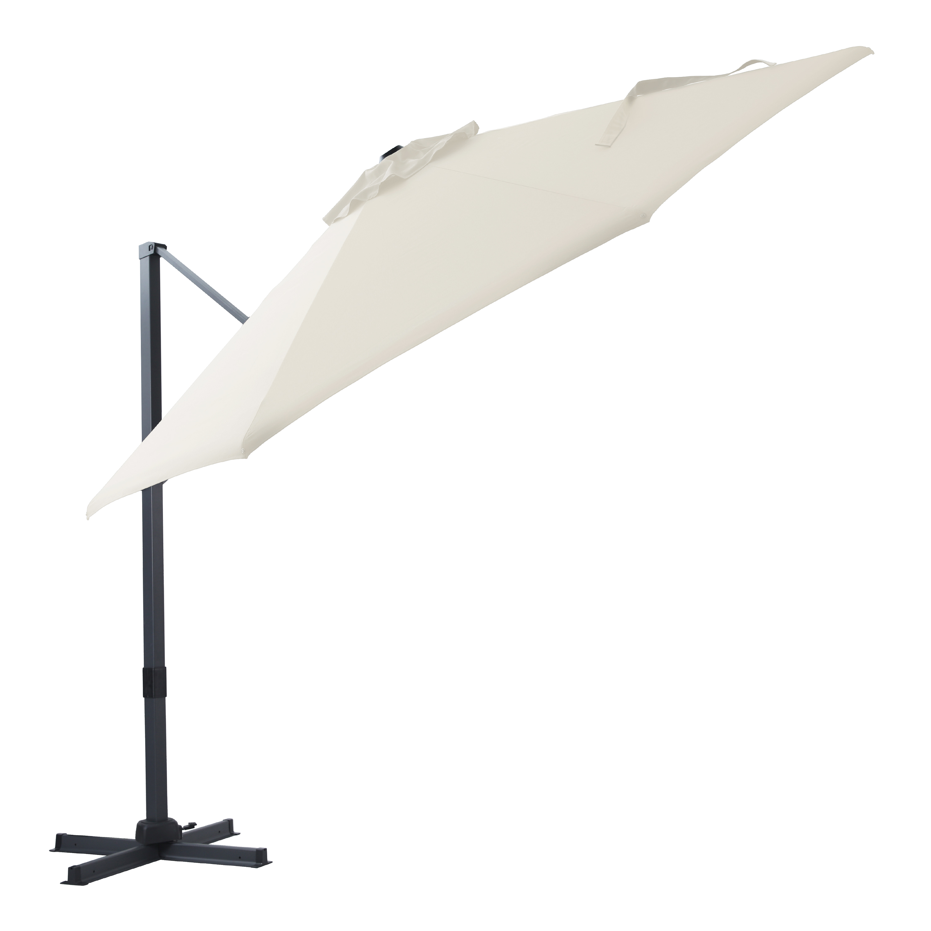 AXI Cyrus Premium Parasol déporté Ø 300cm Anthracite/beige 