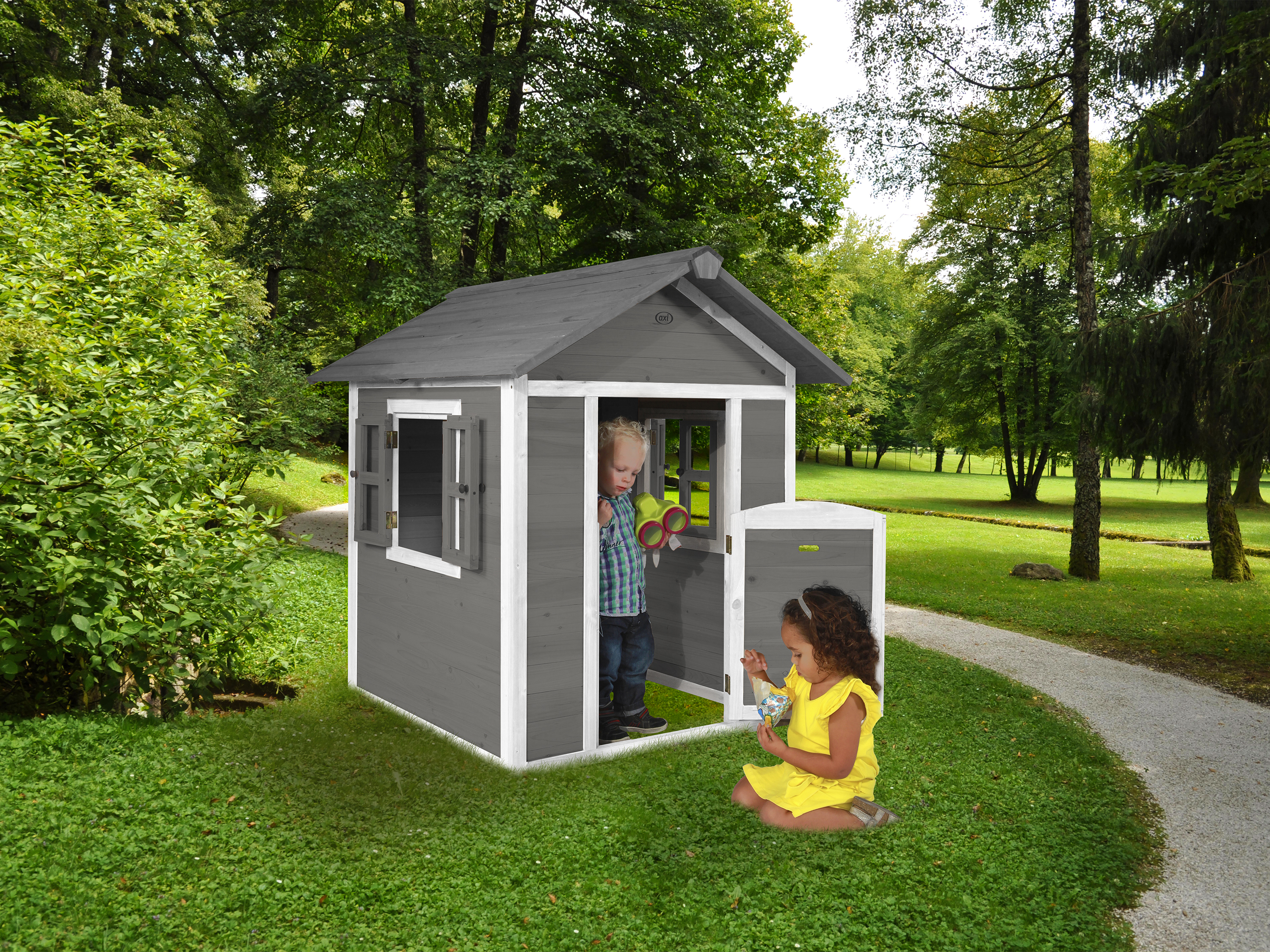 AXI Lodge Playhouse - Cool Grey